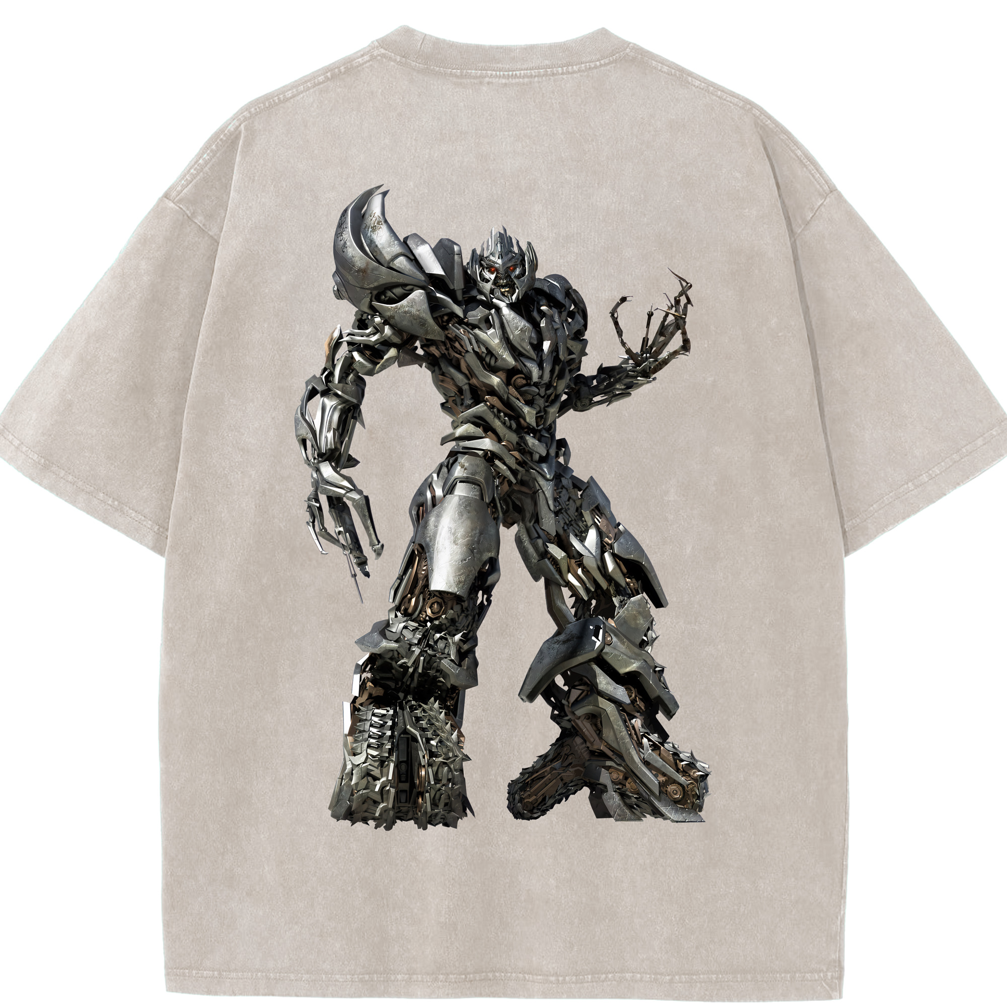 （画像用） Transformers トランスフォーマー 綿100% ヴィンテージ風 半袖Tシャツ（背面プリント）