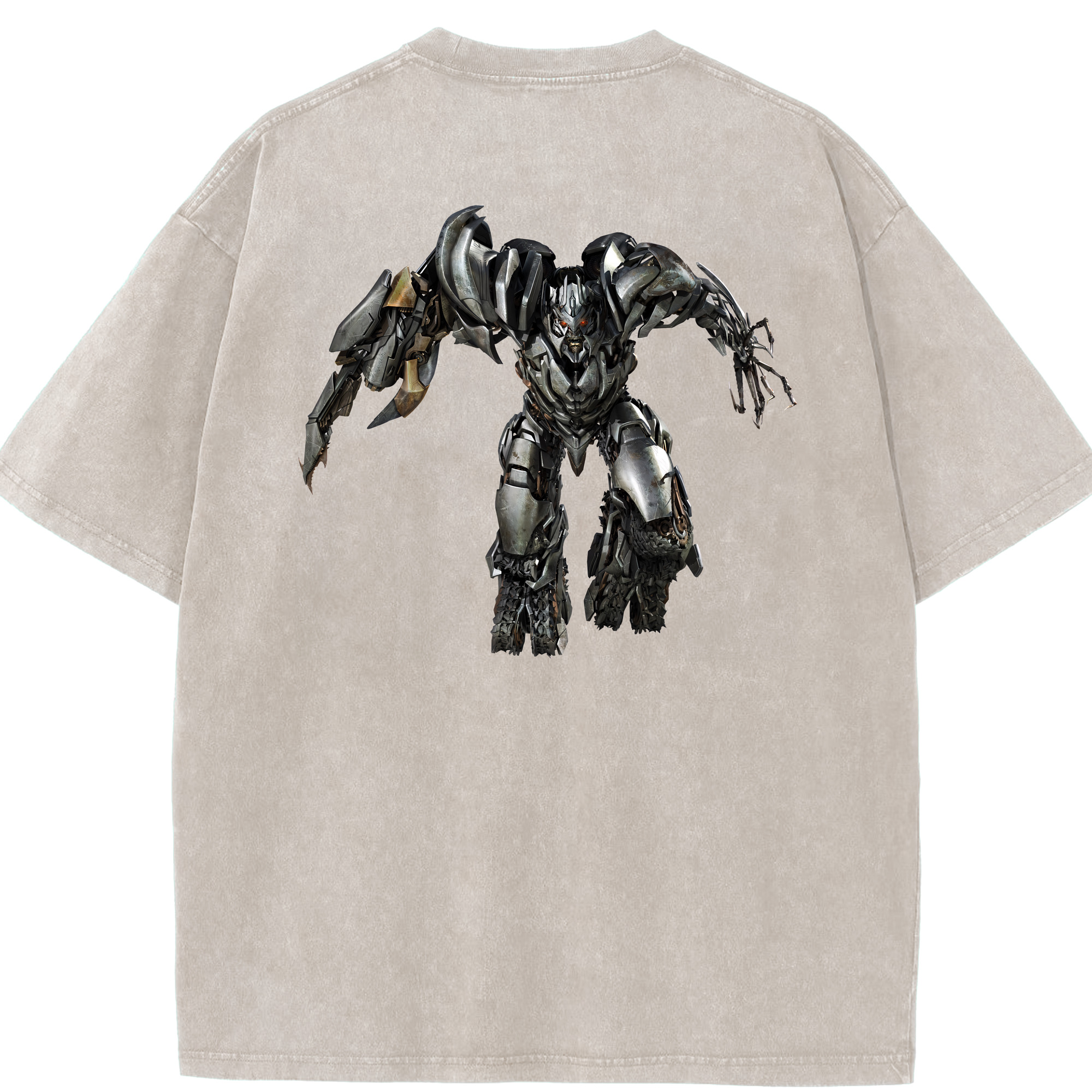 （画像用） Transformers トランスフォーマー 綿100% ヴィンテージ風 半袖Tシャツ（背面プリント）