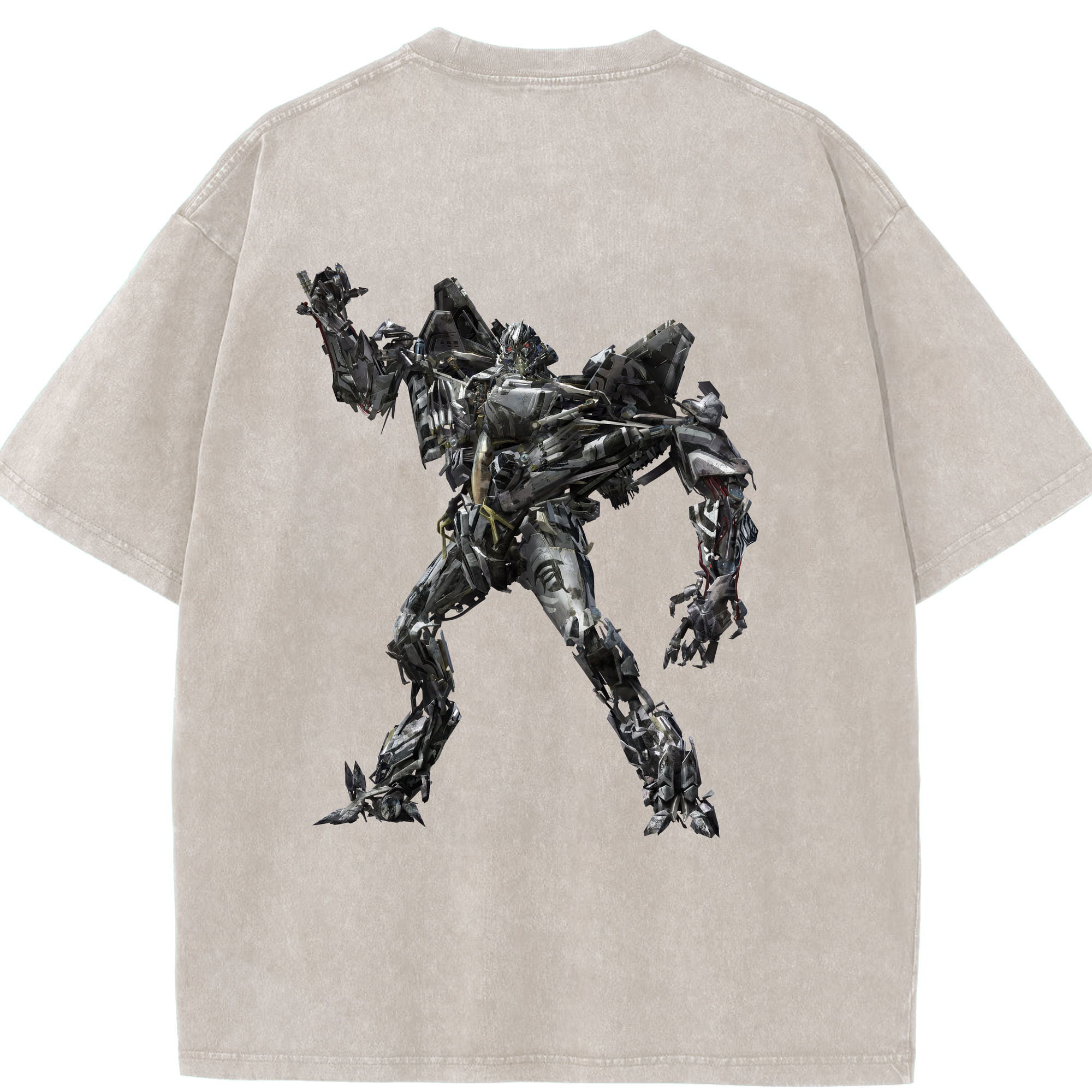 （画像用） Transformers トランスフォーマー 綿100% ヴィンテージ風 半袖Tシャツ（背面プリント）