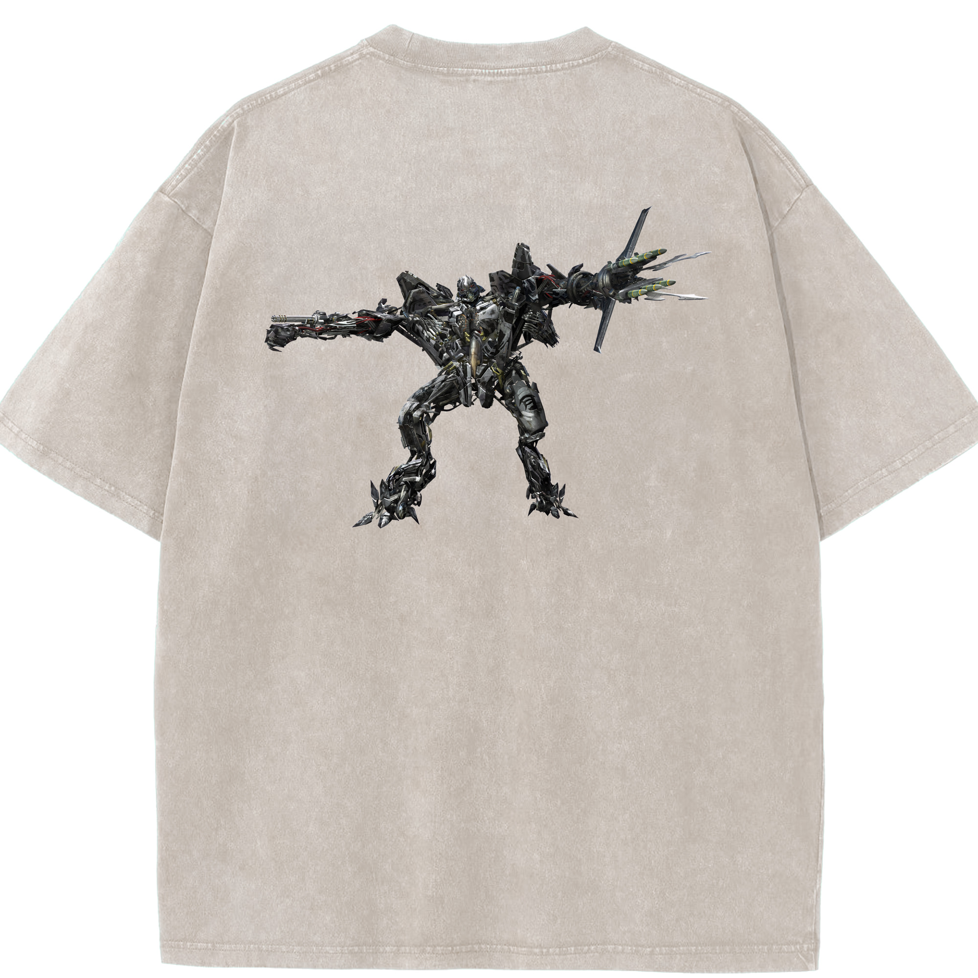 （画像用） Transformers トランスフォーマー 綿100% ヴィンテージ風 半袖Tシャツ（背面プリント）