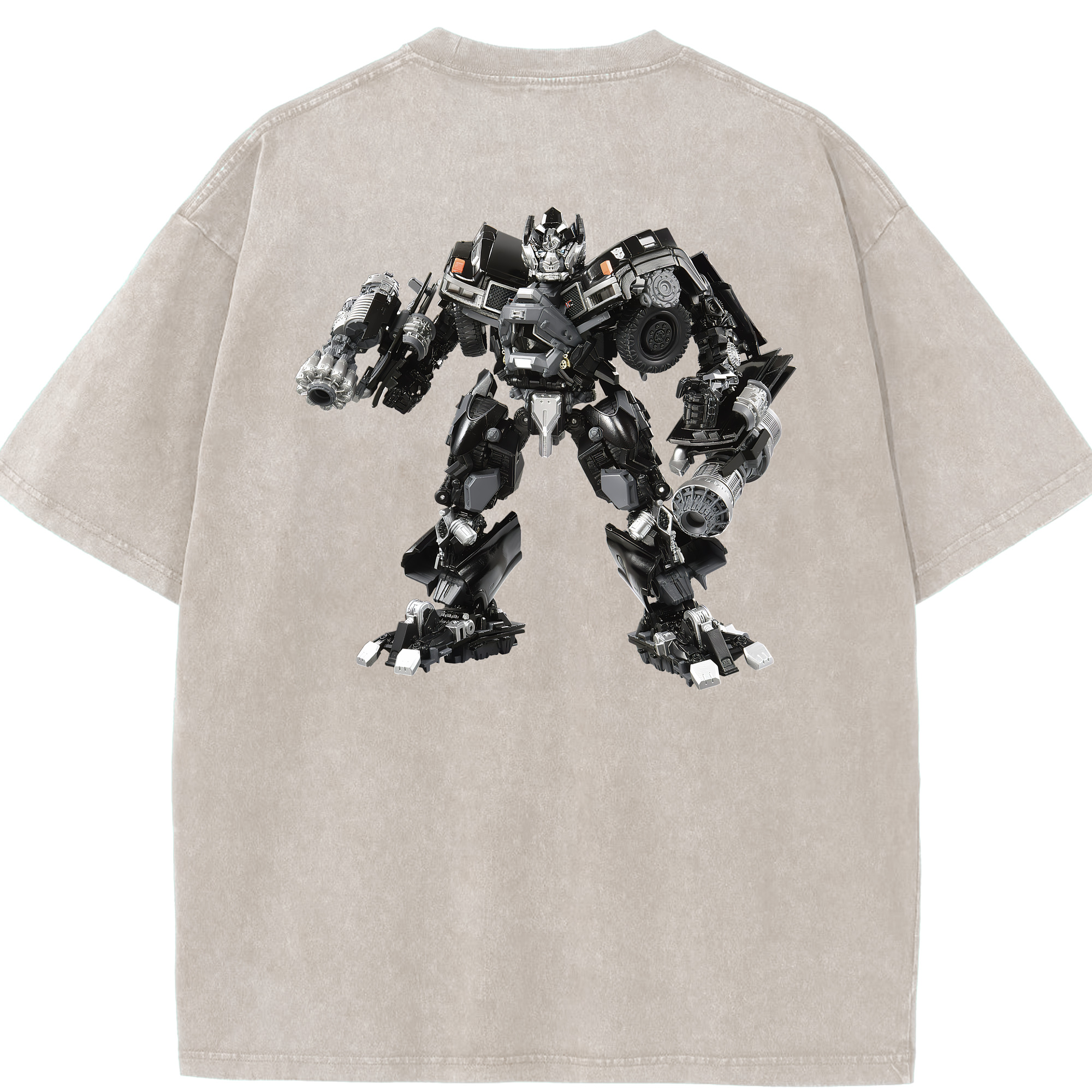 （画像用） Transformers トランスフォーマー 綿100% ヴィンテージ風 半袖Tシャツ（背面プリント）