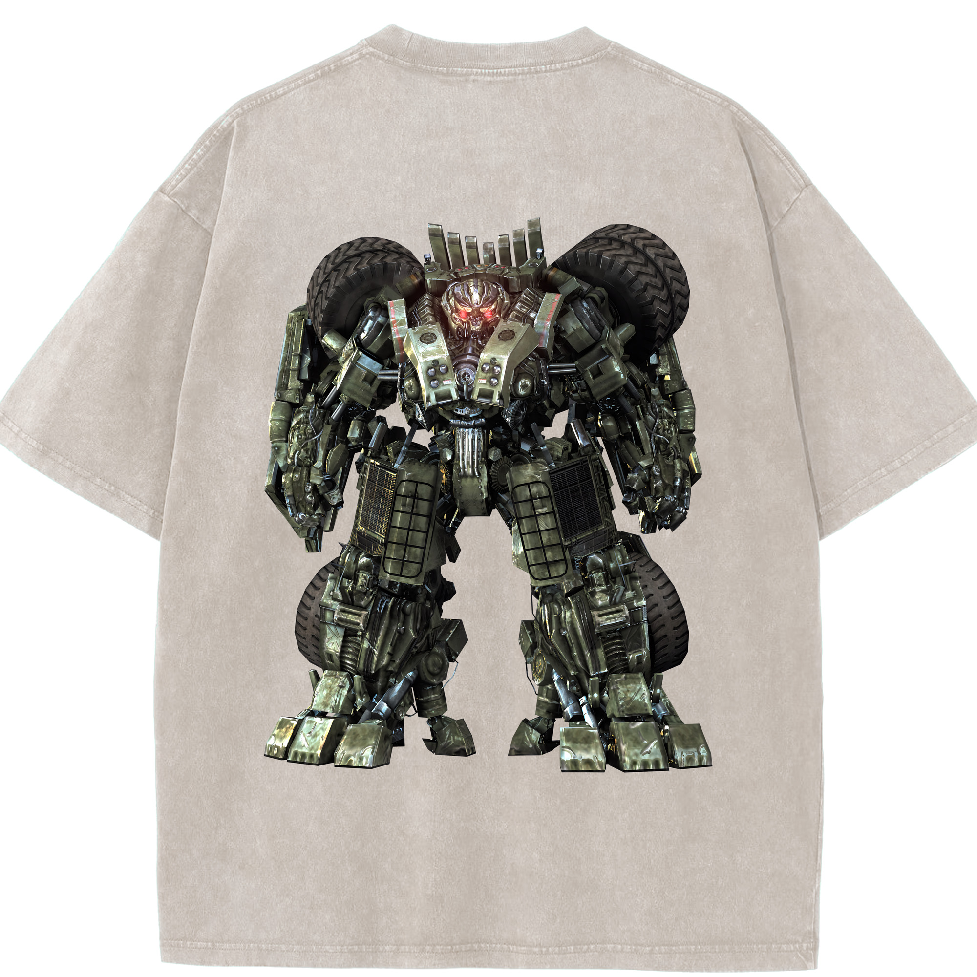 （画像用） Transformers トランスフォーマー 綿100% ヴィンテージ風 半袖Tシャツ（背面プリント）
