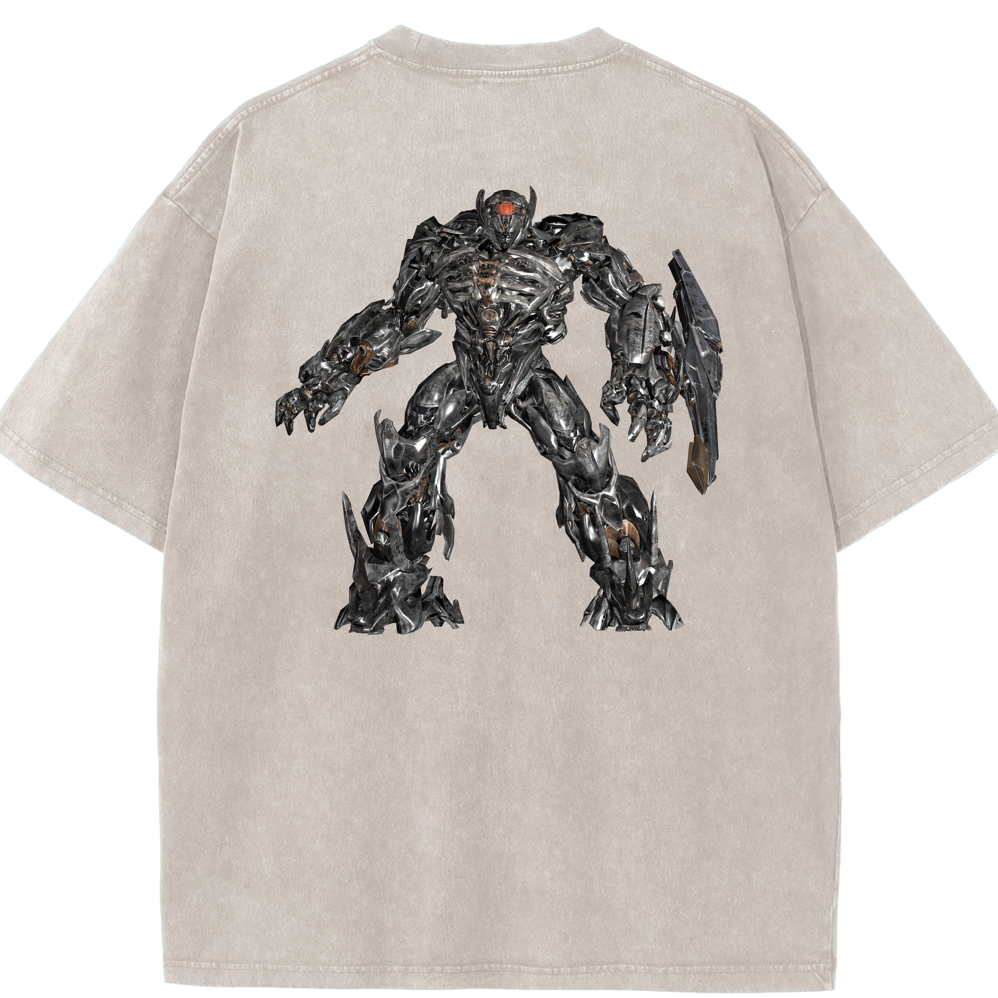 （画像用） Transformers トランスフォーマー 綿100% ヴィンテージ風 半袖Tシャツ（背面プリント）