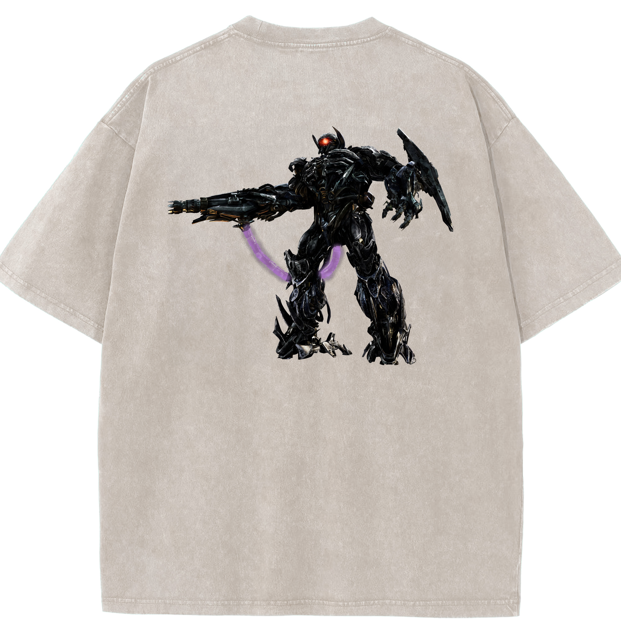 （画像用） Transformers トランスフォーマー 綿100% ヴィンテージ風 半袖Tシャツ（背面プリント）
