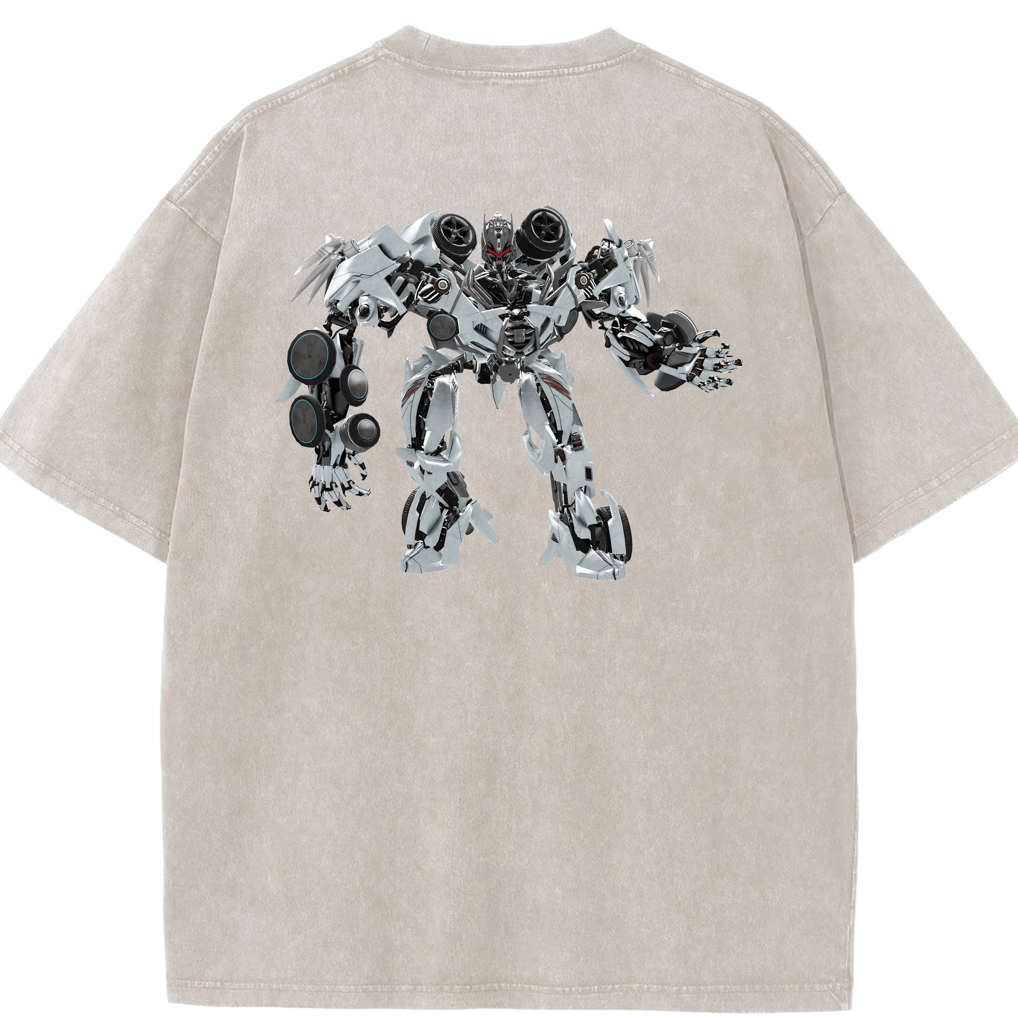 （画像用） Transformers トランスフォーマー 綿100% ヴィンテージ風 半袖Tシャツ（背面プリント）