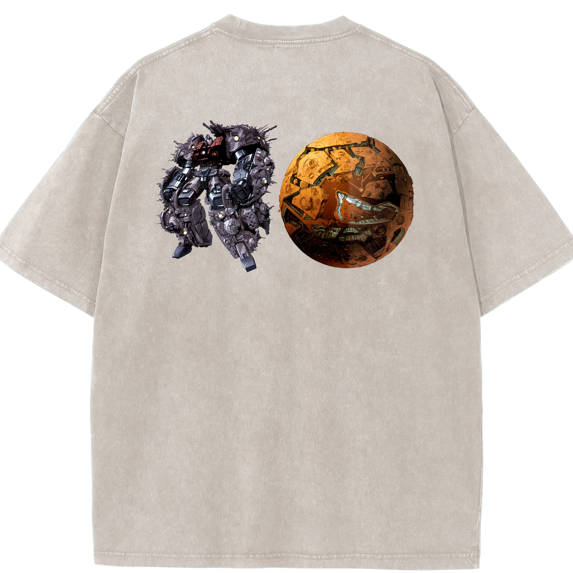 （画像用） Transformers トランスフォーマー 綿100% ヴィンテージ風 半袖Tシャツ（背面プリント）