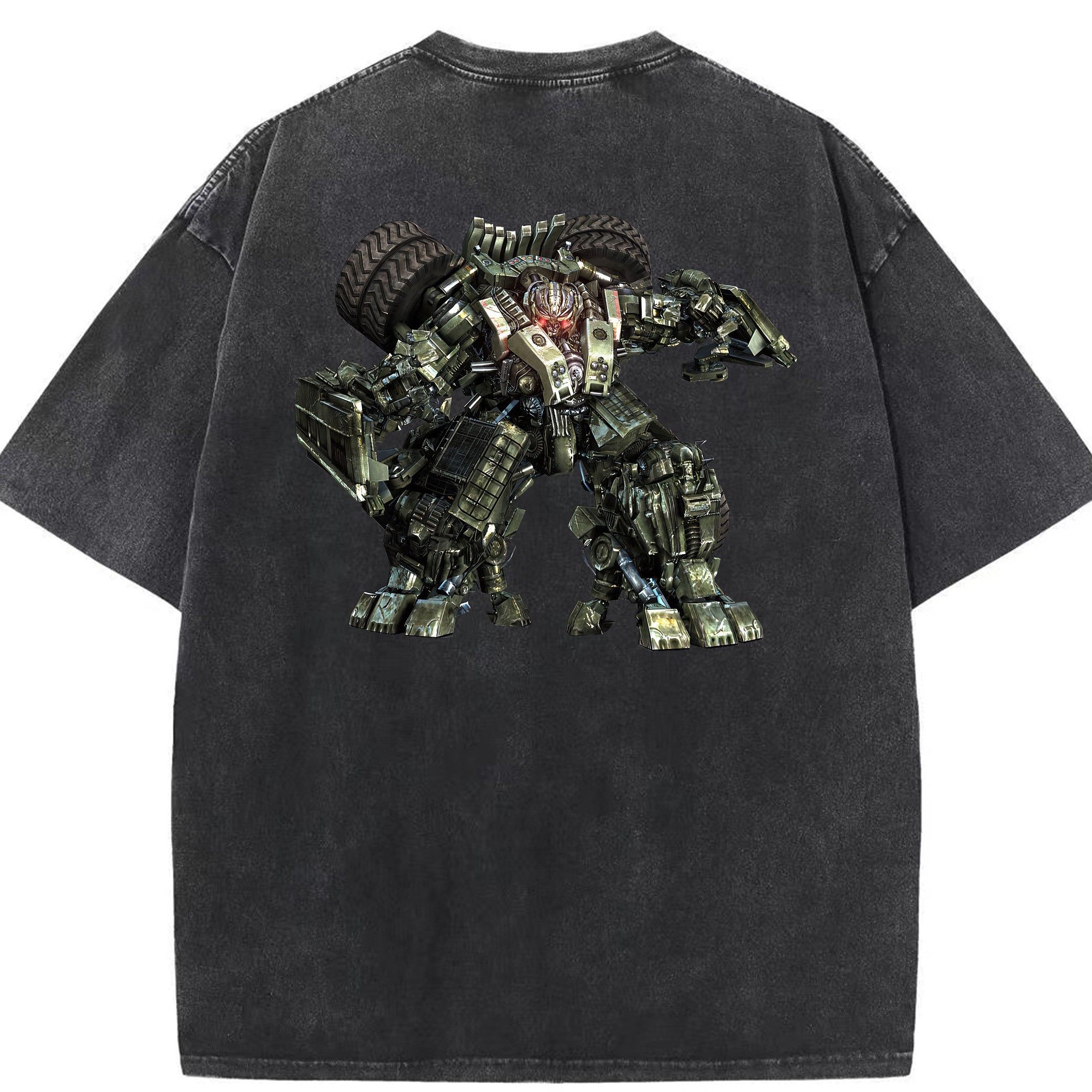 （画像用） Transformers トランスフォーマー 綿100% ヴィンテージ風 半袖Tシャツ（背面プリント）