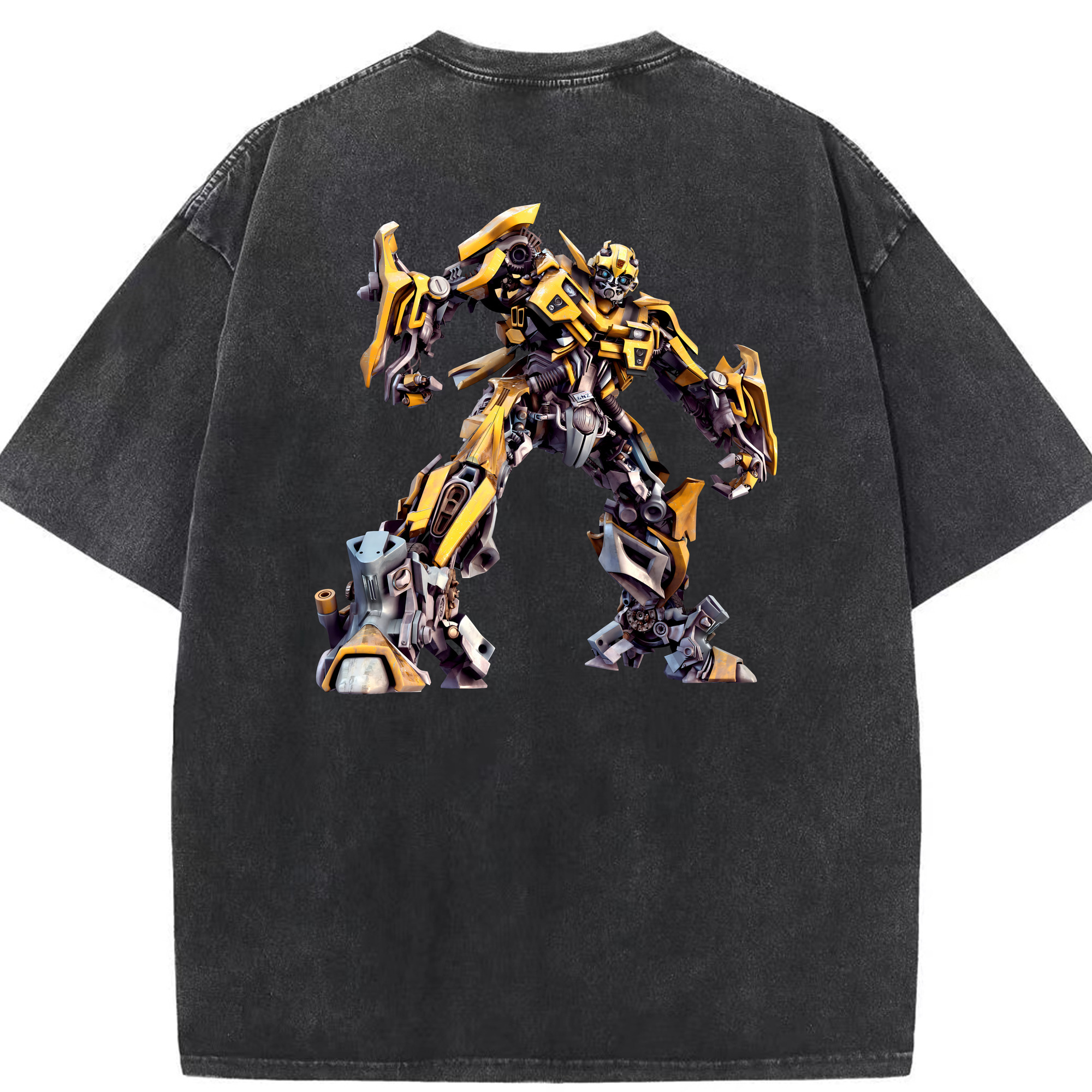 （画像用） Transformers トランスフォーマー 綿100% ヴィンテージ風 半袖Tシャツ（背面プリント）