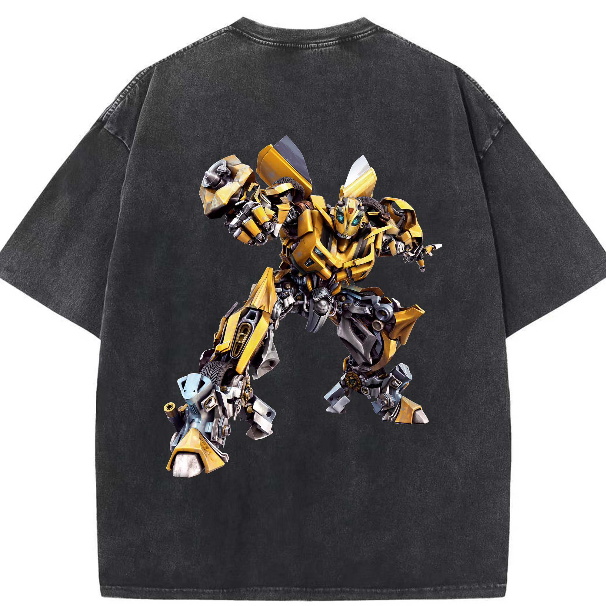 （画像用） Transformers トランスフォーマー 綿100% ヴィンテージ風 半袖Tシャツ（背面プリント）