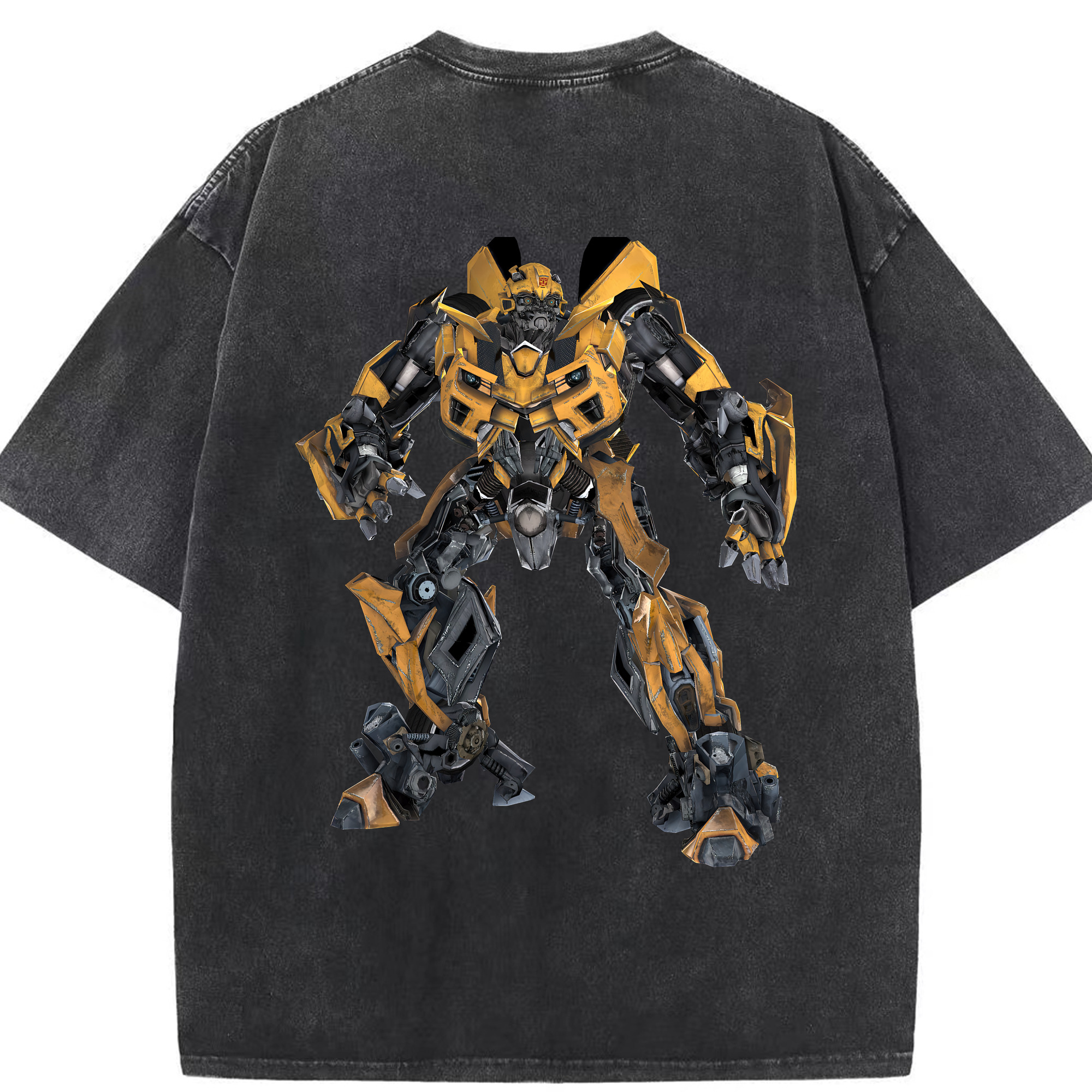 （画像用） Transformers トランスフォーマー 綿100% ヴィンテージ風 半袖Tシャツ（背面プリント）