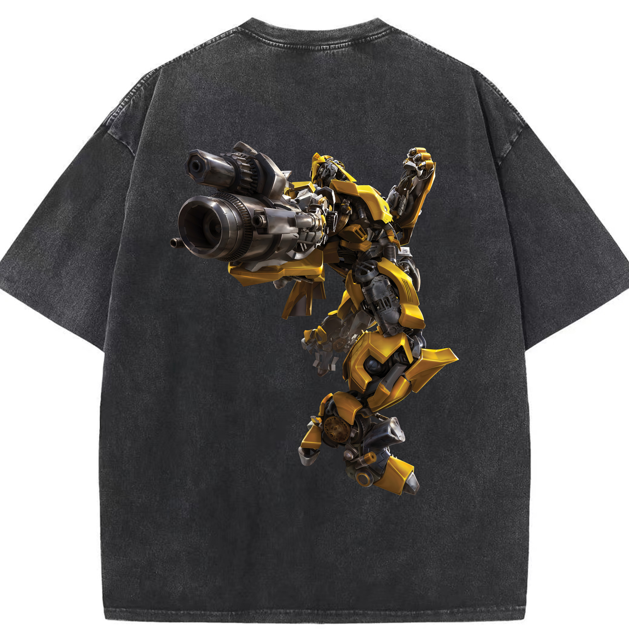 （画像用） Transformers トランスフォーマー 綿100% ヴィンテージ風 半袖Tシャツ（背面プリント）