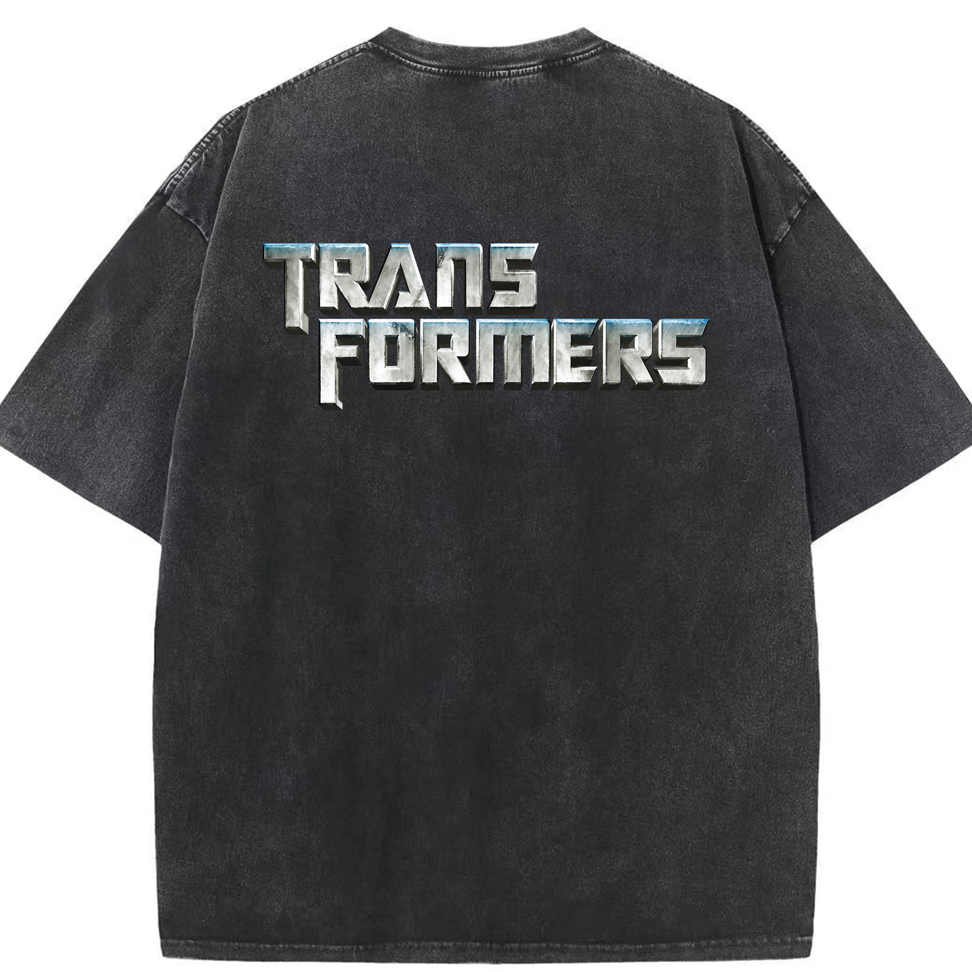 （画像用） Transformers トランスフォーマー 綿100% ヴィンテージ風 半袖Tシャツ（背面プリント）
