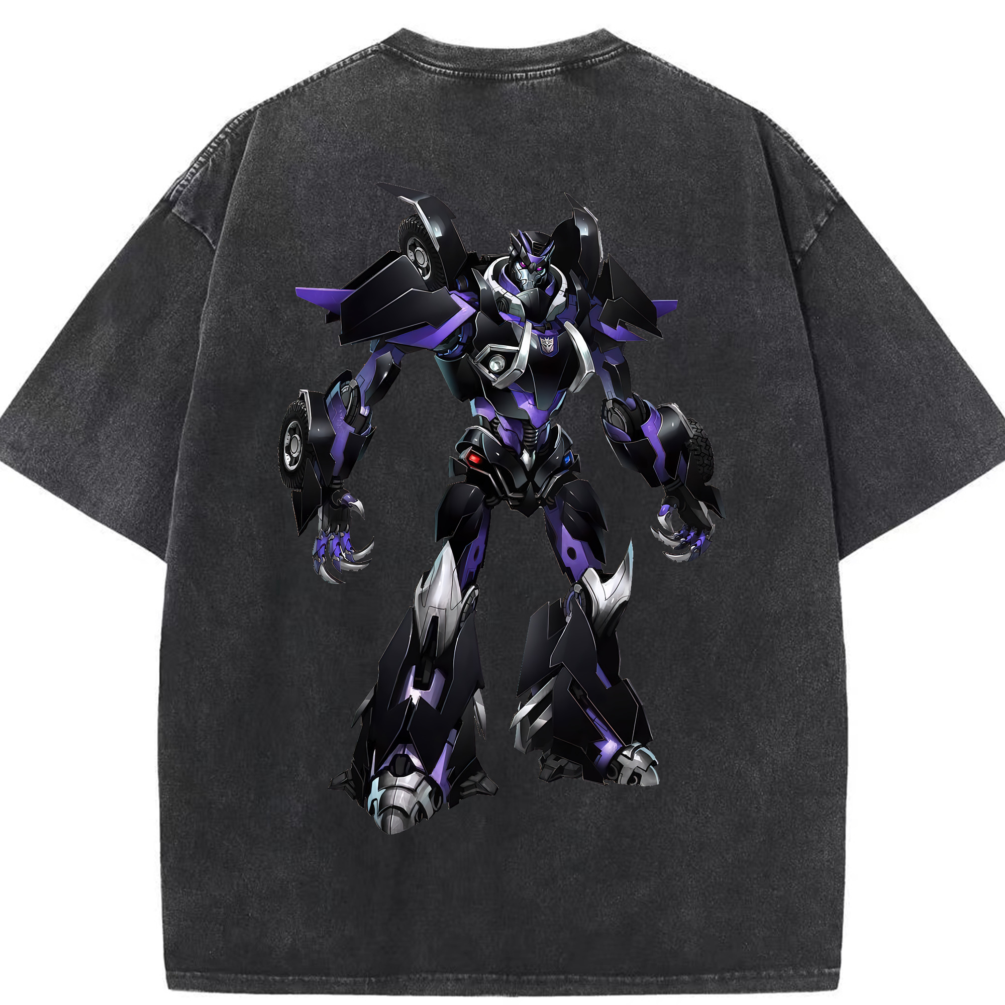 （画像用） Transformers トランスフォーマー 綿100% ヴィンテージ風 半袖Tシャツ（背面プリント）