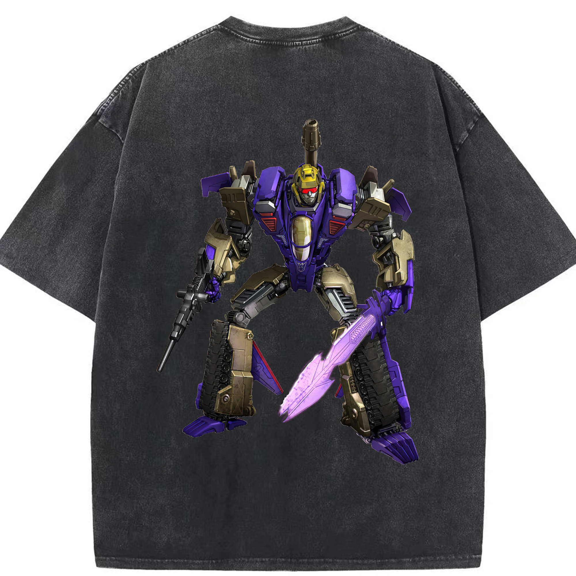 （画像用） Transformers トランスフォーマー 綿100% ヴィンテージ風 半袖Tシャツ（背面プリント）