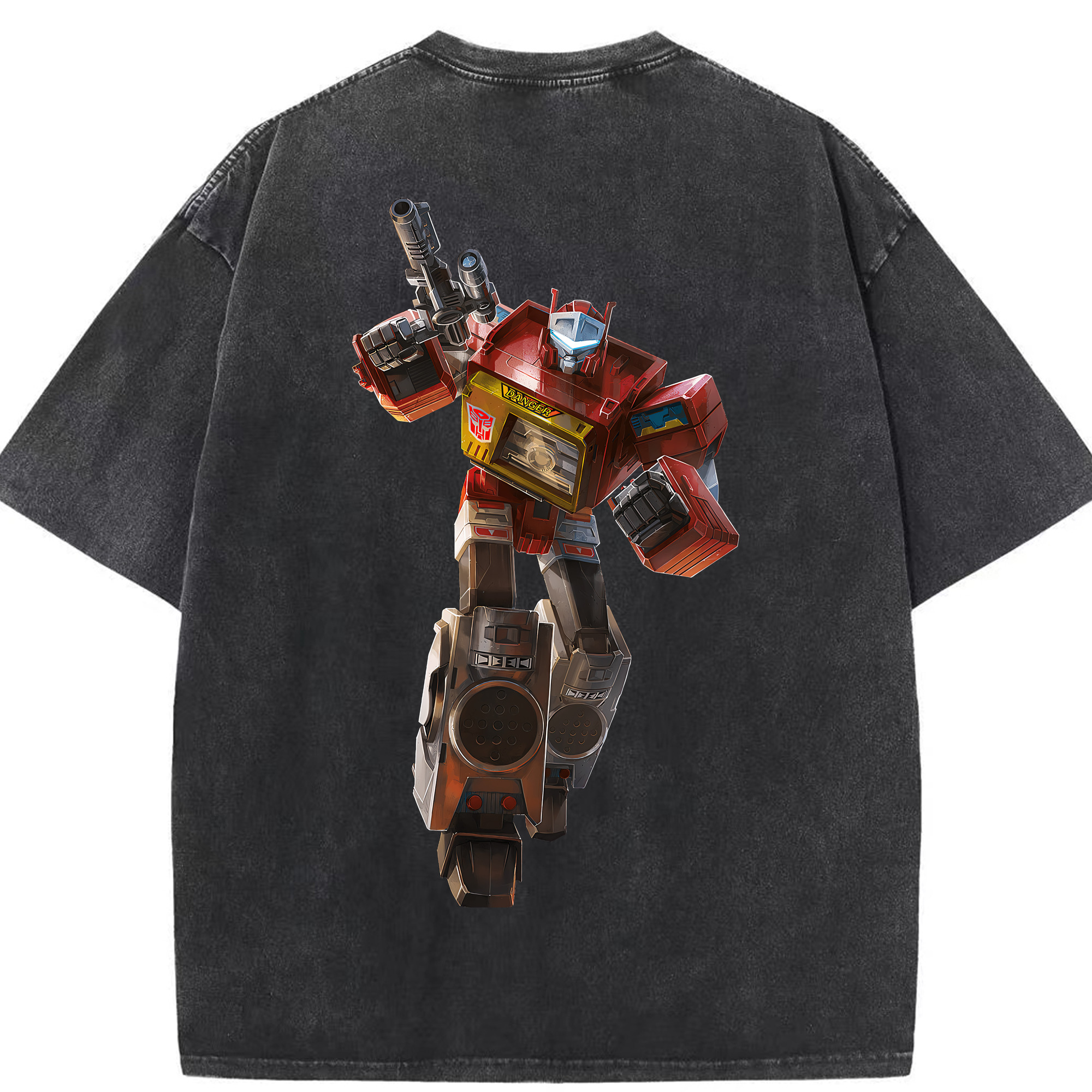 （画像用） Transformers トランスフォーマー 綿100% ヴィンテージ風 半袖Tシャツ（背面プリント）