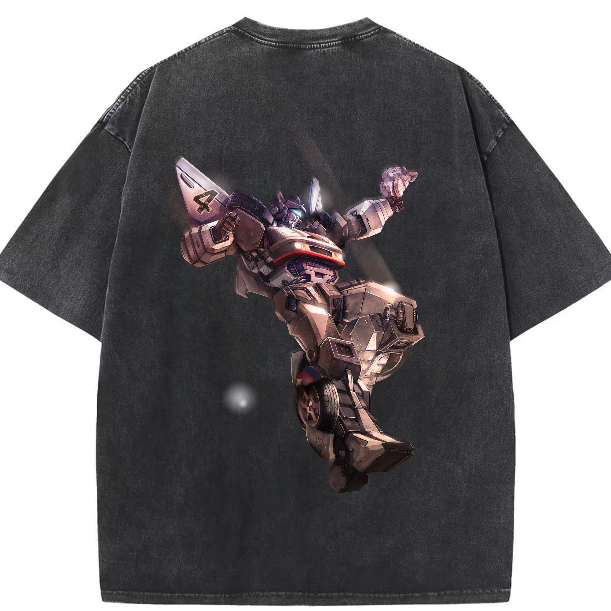 （画像用） Transformers トランスフォーマー 綿100% ヴィンテージ風 半袖Tシャツ（背面プリント）