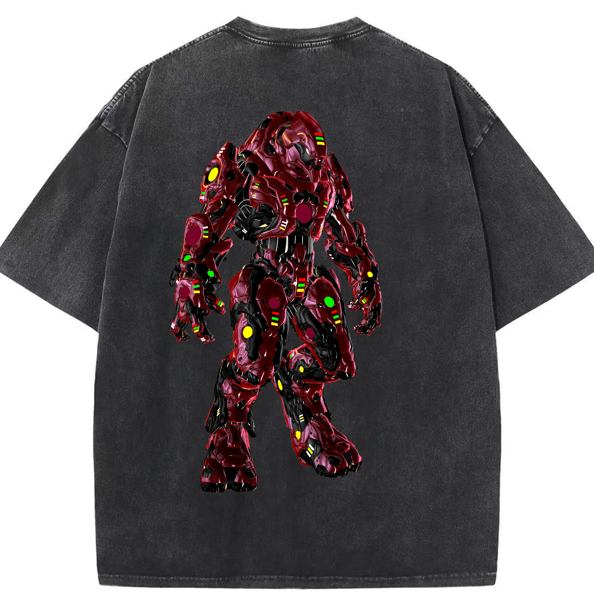 （画像用） Transformers トランスフォーマー 綿100% ヴィンテージ風 半袖Tシャツ（背面プリント）