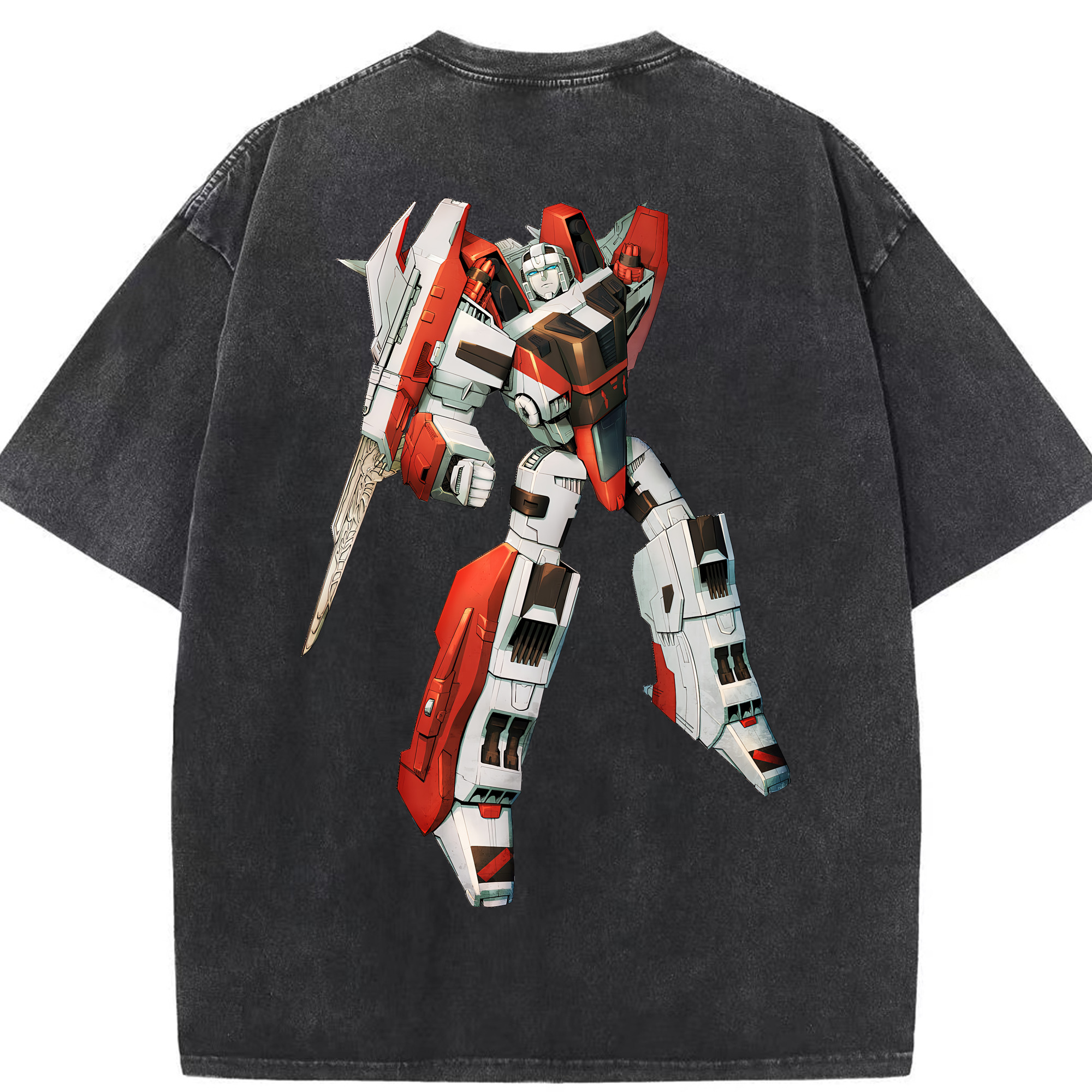 （画像用） Transformers トランスフォーマー 綿100% ヴィンテージ風 半袖Tシャツ（背面プリント）