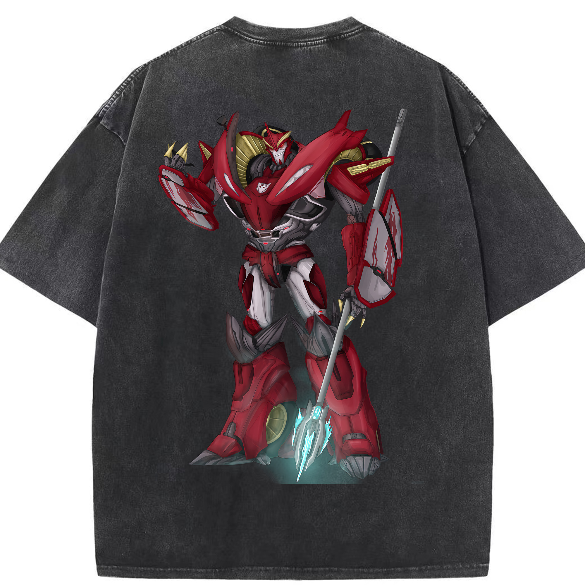 （画像用） Transformers トランスフォーマー 綿100% ヴィンテージ風 半袖Tシャツ（背面プリント）
