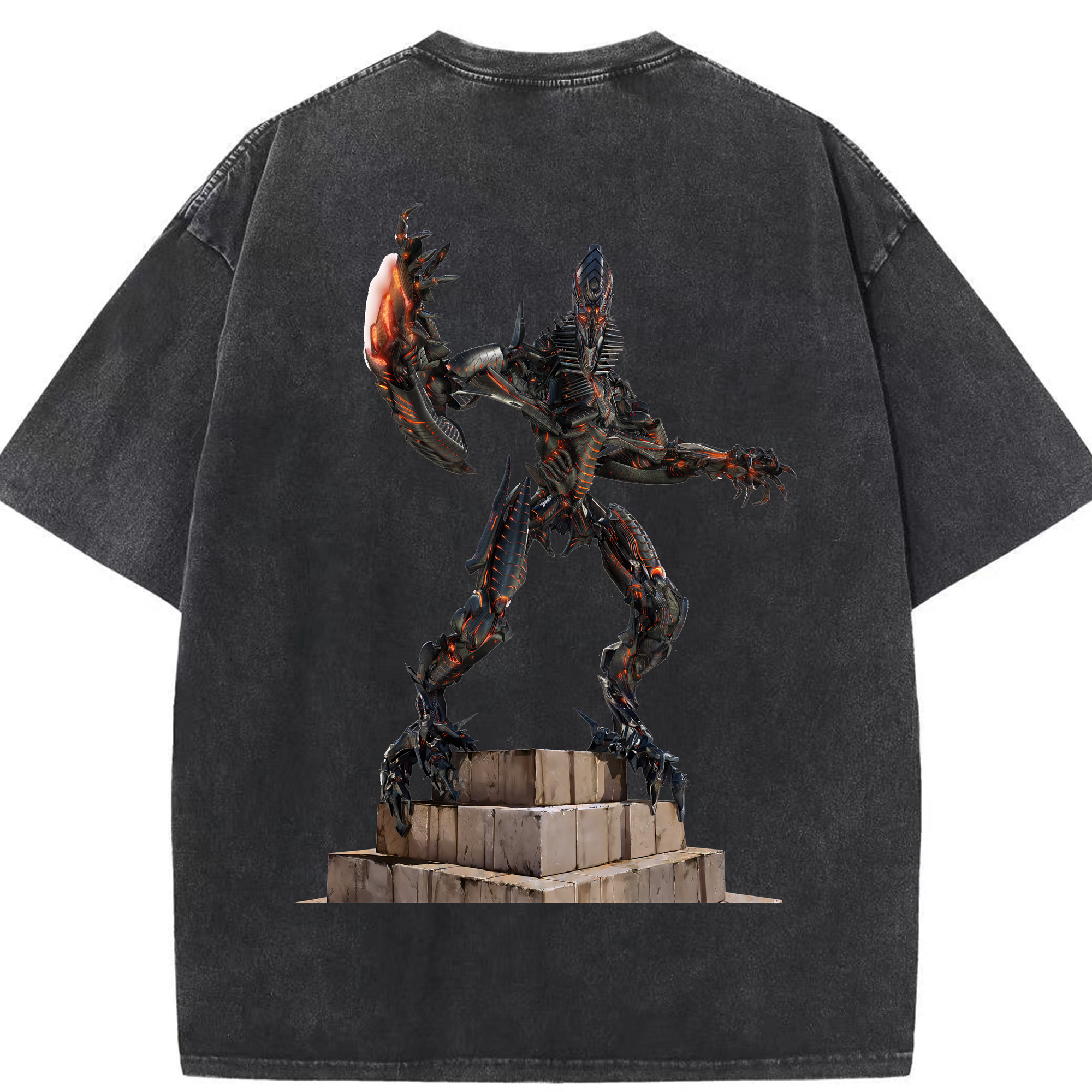 （画像用） Transformers トランスフォーマー 綿100% ヴィンテージ風 半袖Tシャツ（背面プリント）