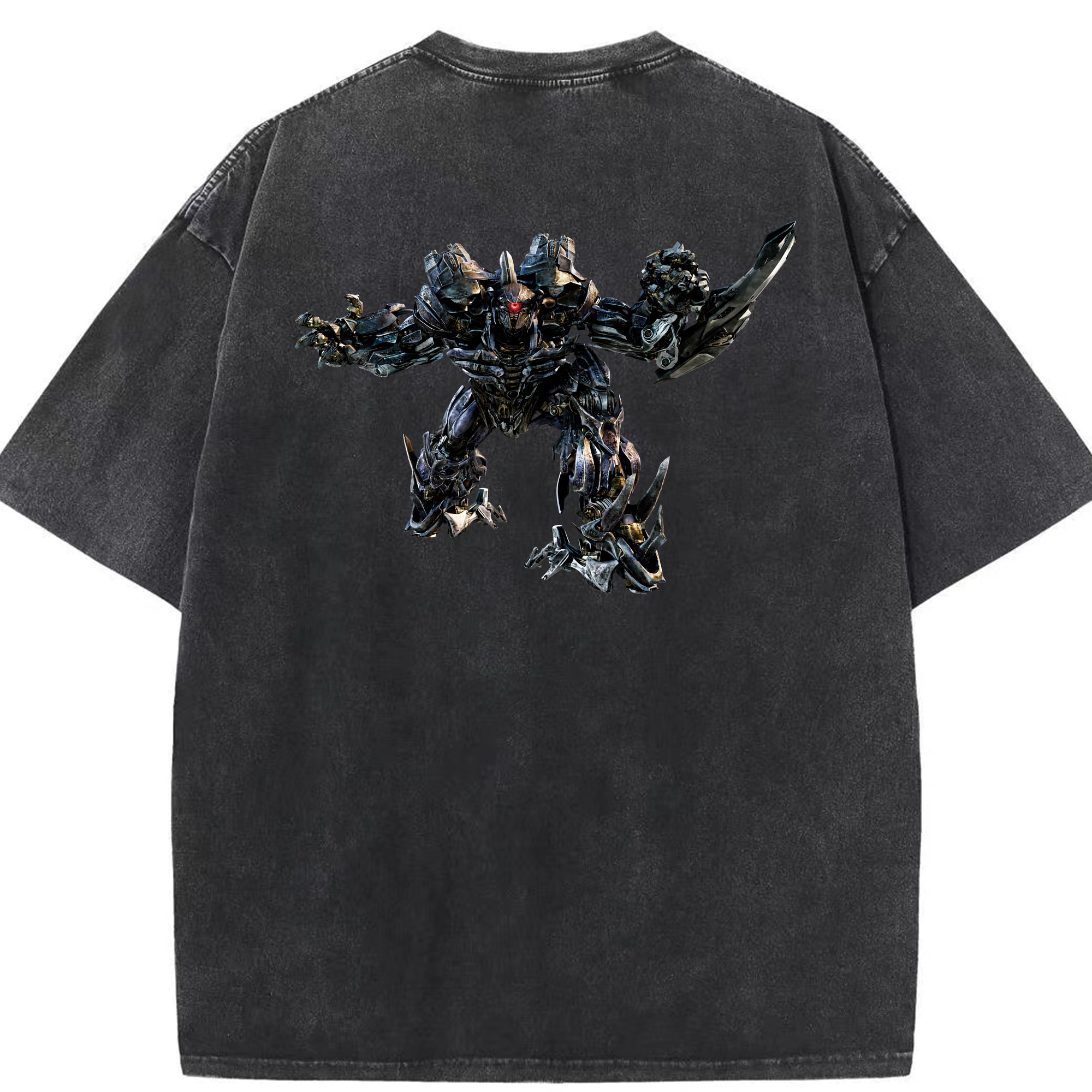 （画像用） Transformers トランスフォーマー 綿100% ヴィンテージ風 半袖Tシャツ（背面プリント）