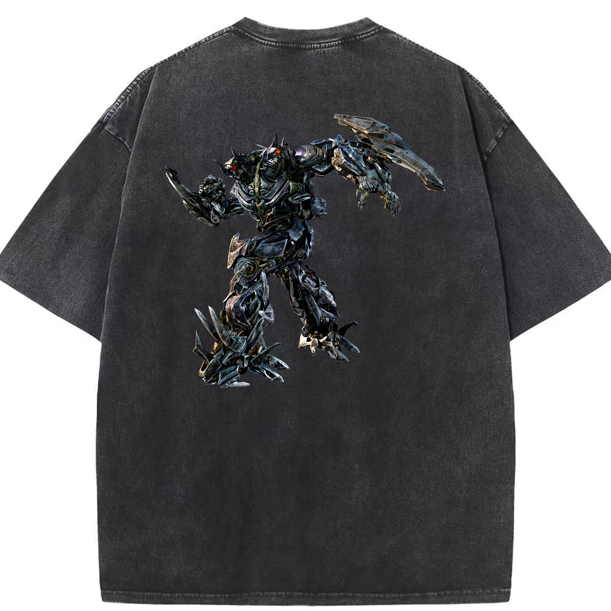 （画像用） Transformers トランスフォーマー 綿100% ヴィンテージ風 半袖Tシャツ（背面プリント）