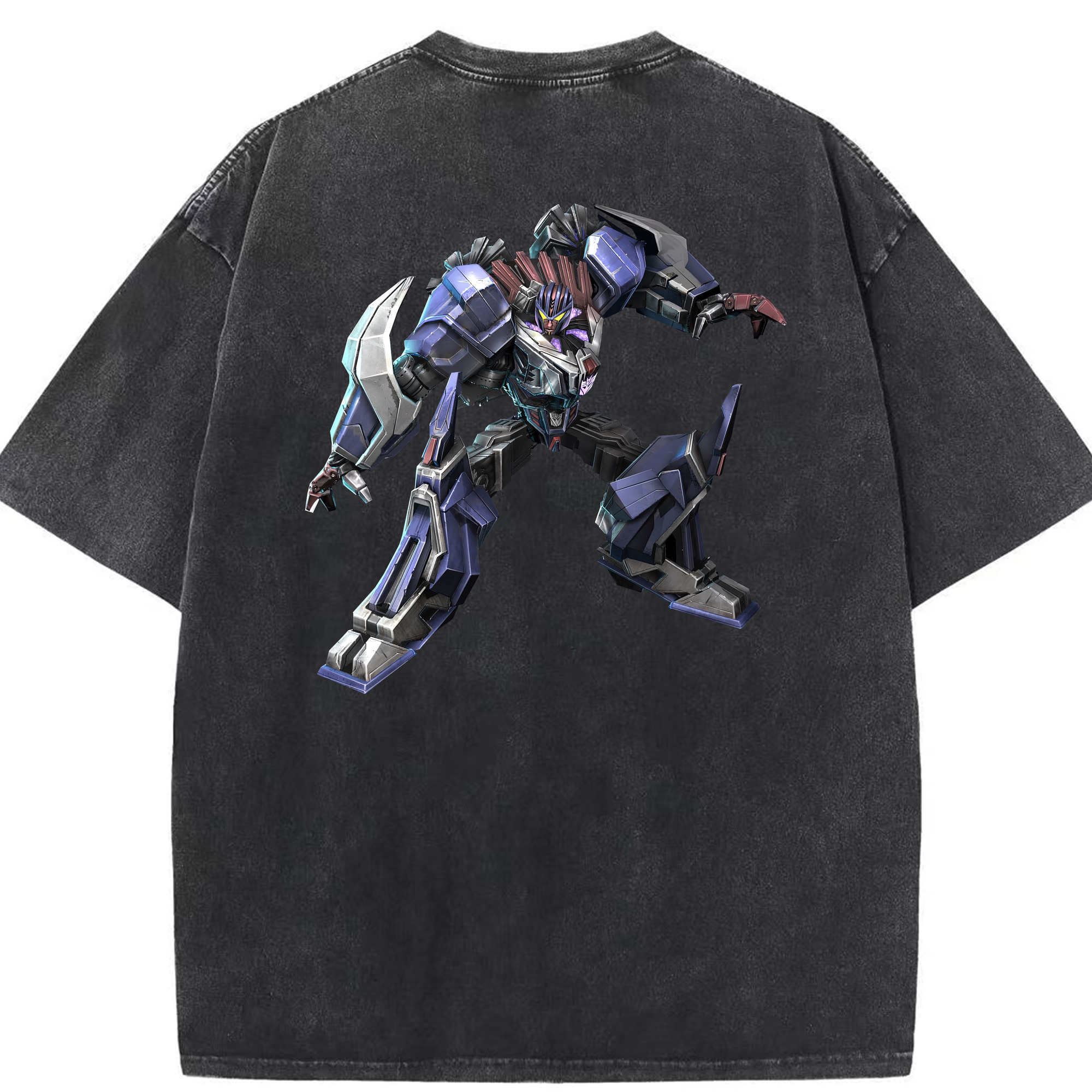 （画像用） Transformers トランスフォーマー 綿100% ヴィンテージ風 半袖Tシャツ（背面プリント）