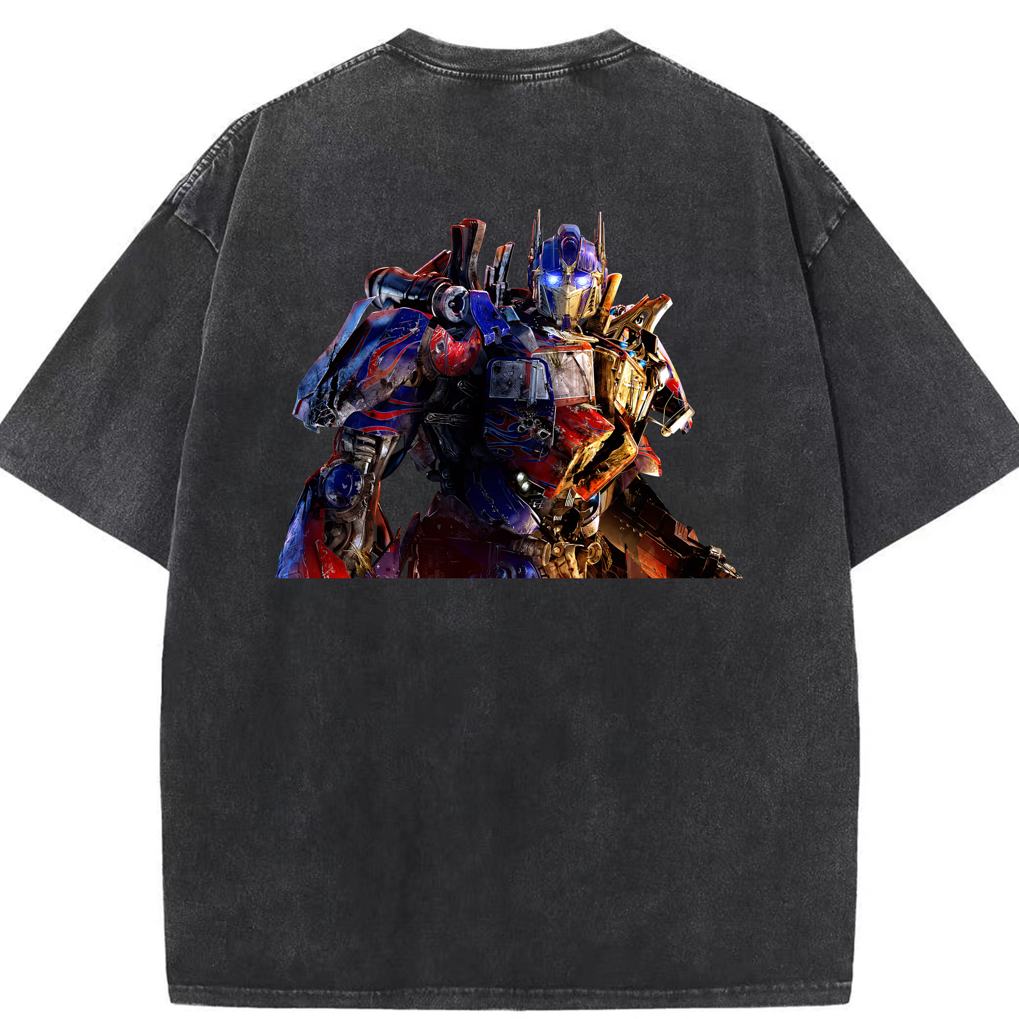（画像用） Transformers トランスフォーマー 綿100% ヴィンテージ風 半袖Tシャツ（背面プリント）