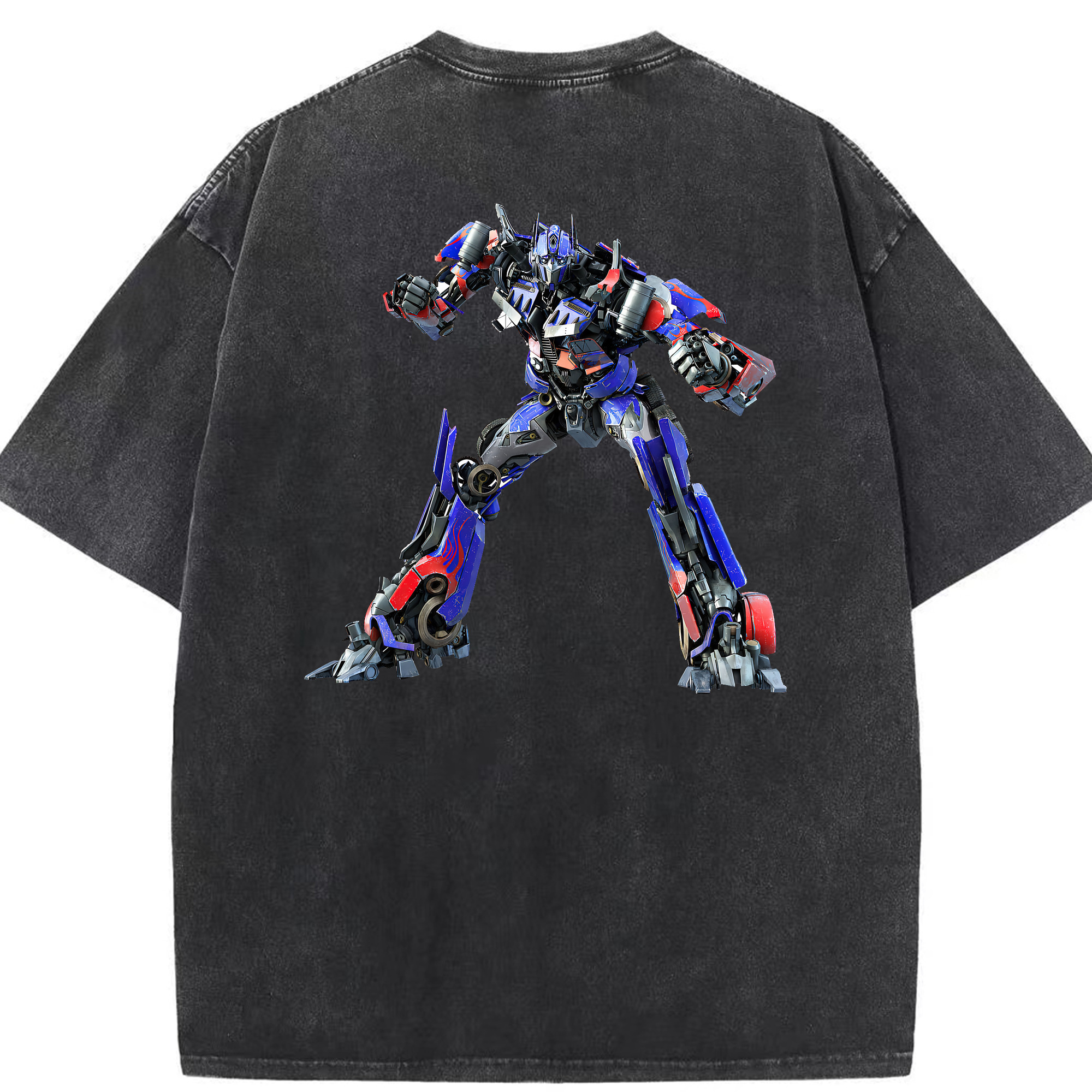 （画像用） Transformers トランスフォーマー 綿100% ヴィンテージ風 半袖Tシャツ（背面プリント）