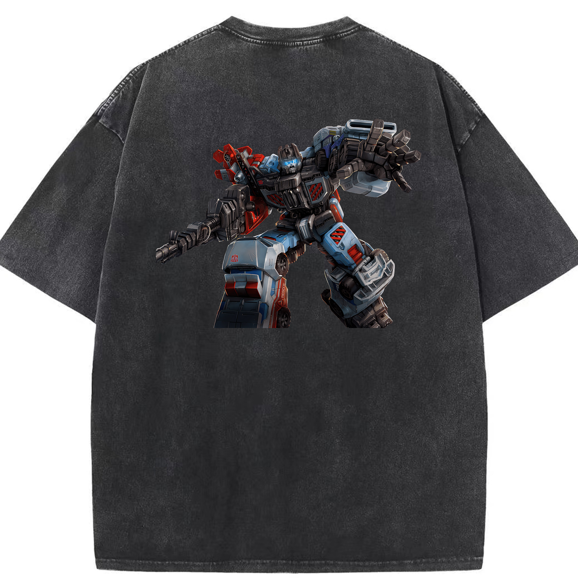 （画像用） Transformers トランスフォーマー 綿100% ヴィンテージ風 半袖Tシャツ（背面プリント）
