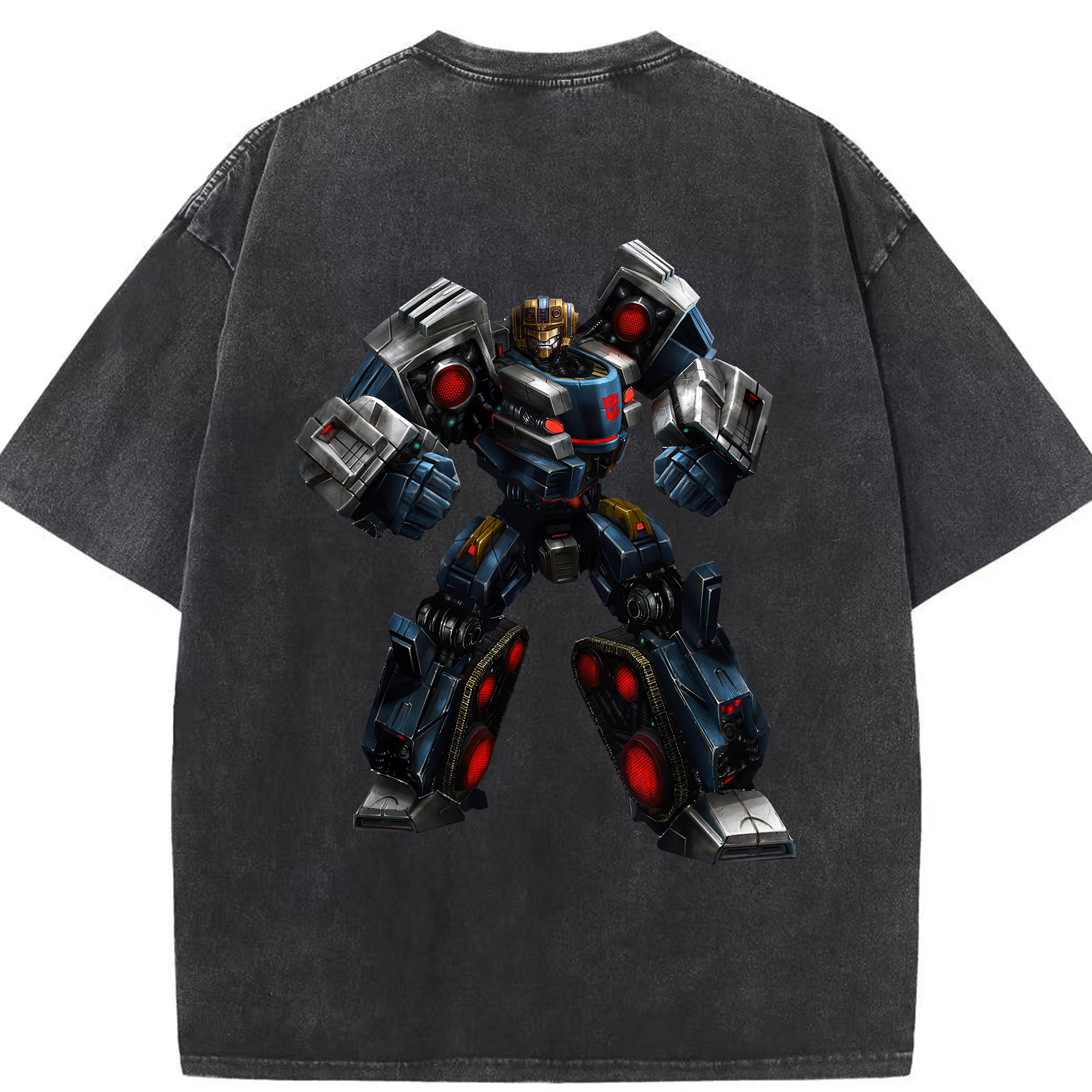 （画像用） Transformers トランスフォーマー 綿100% ヴィンテージ風 半袖Tシャツ（背面プリント）