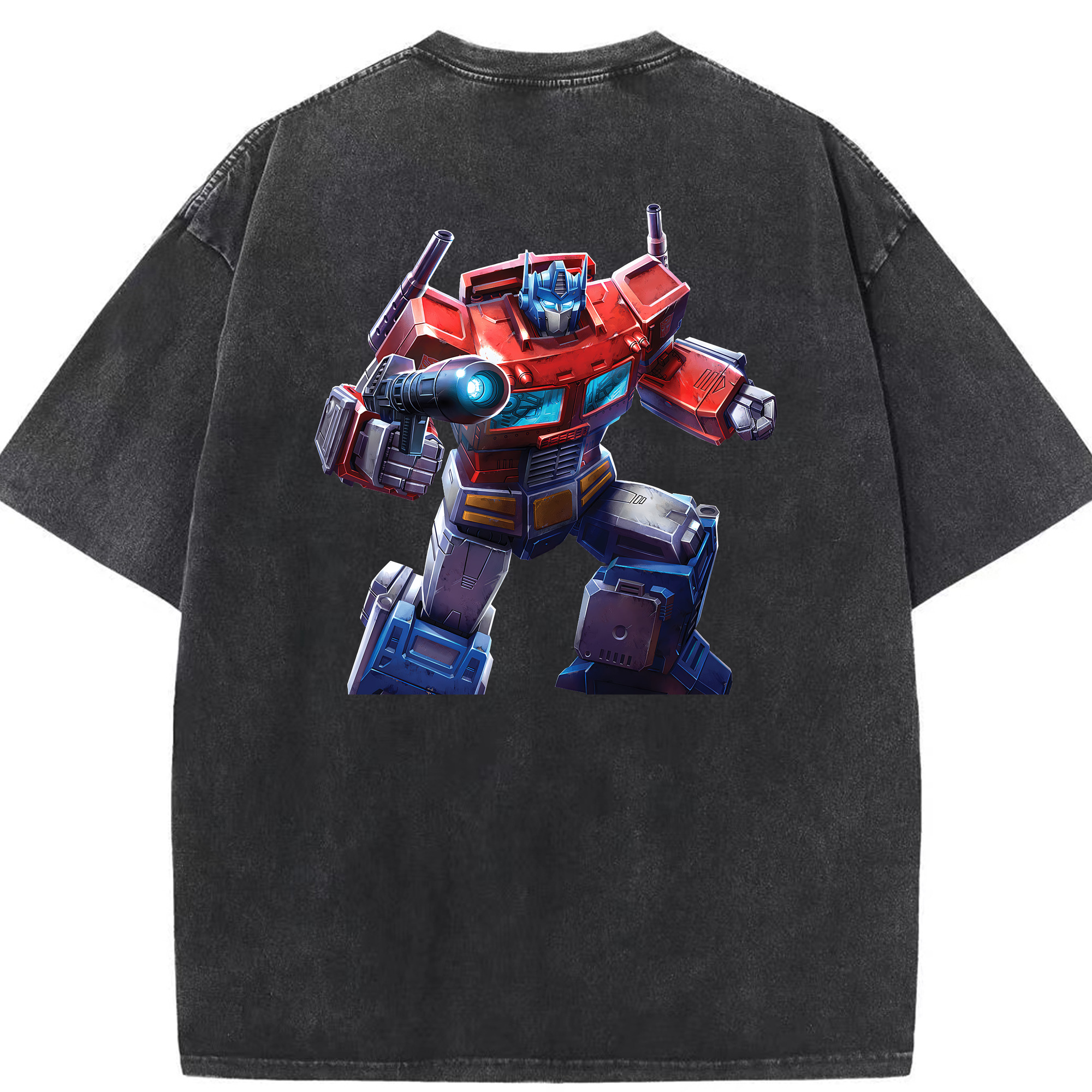 （画像用） Transformers トランスフォーマー 綿100% ヴィンテージ風 半袖Tシャツ（背面プリント）