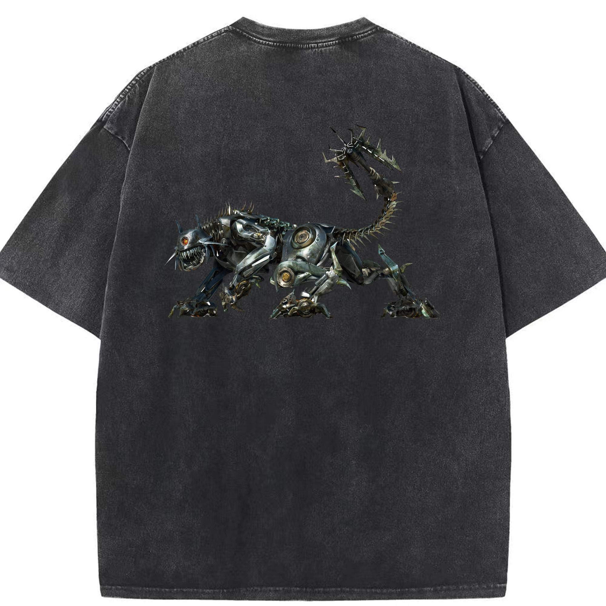 （画像用） Transformers トランスフォーマー 綿100% ヴィンテージ風 半袖Tシャツ（背面プリント）