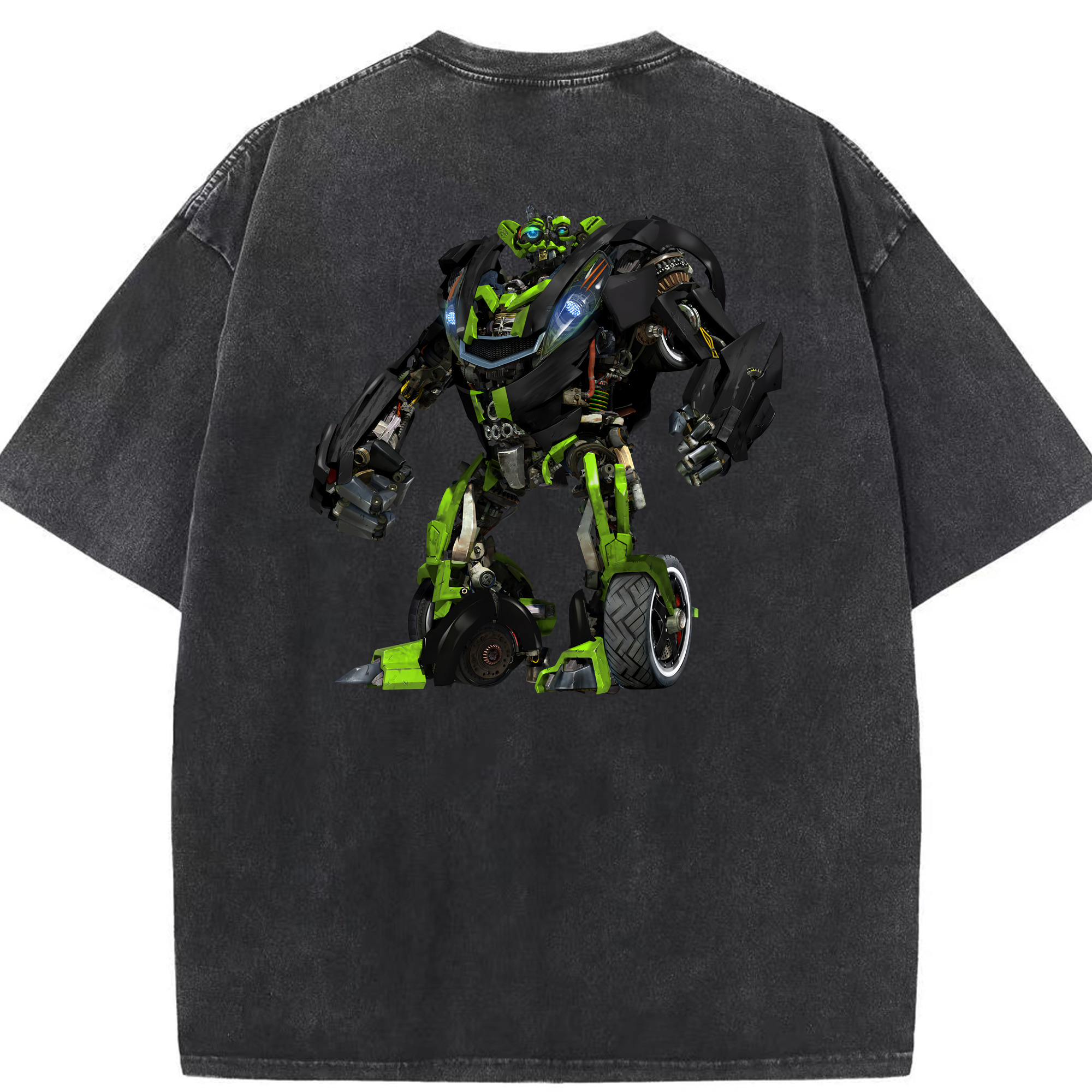 （画像用） Transformers トランスフォーマー 綿100% ヴィンテージ風 半袖Tシャツ（背面プリント）