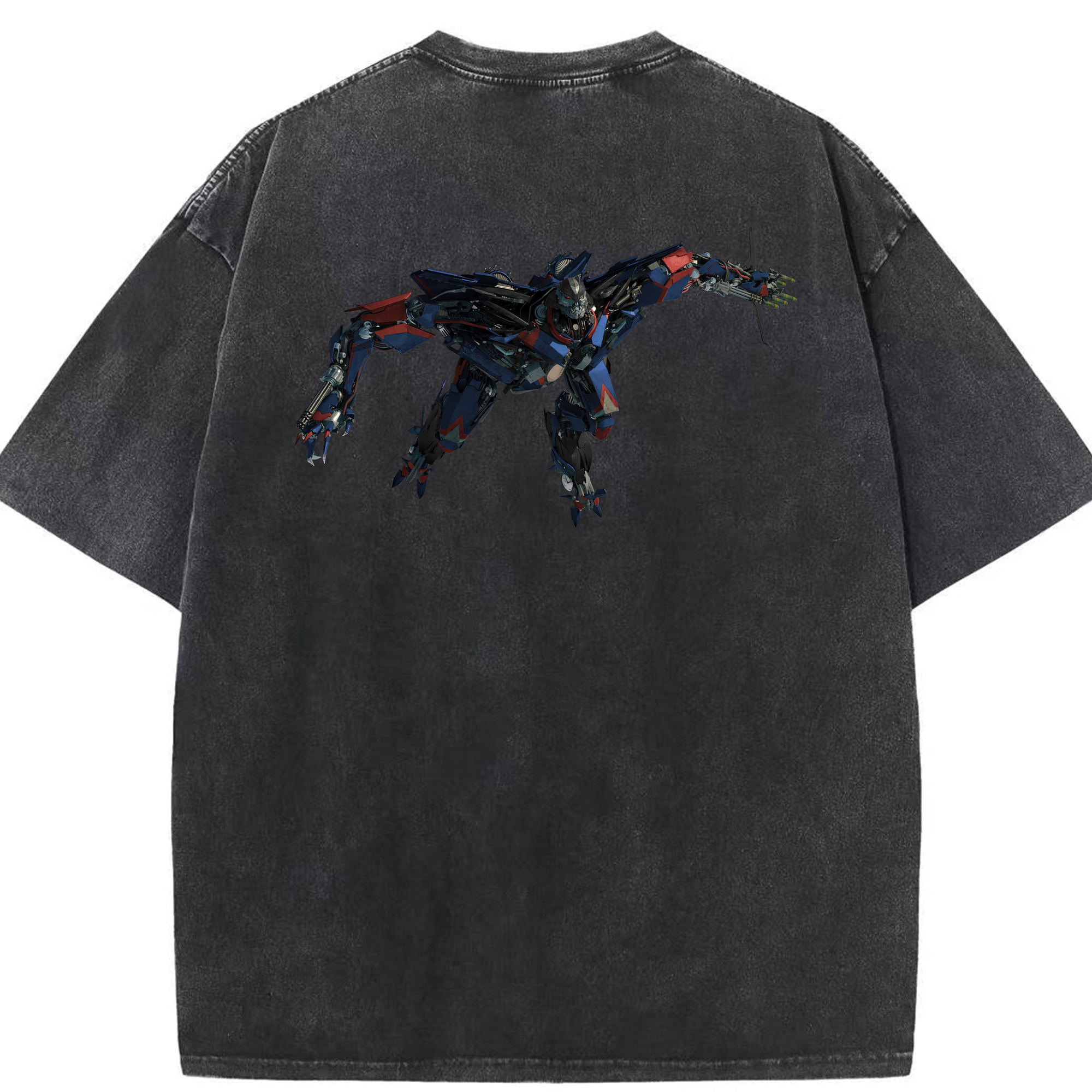 （画像用） Transformers トランスフォーマー 綿100% ヴィンテージ風 半袖Tシャツ（背面プリント）