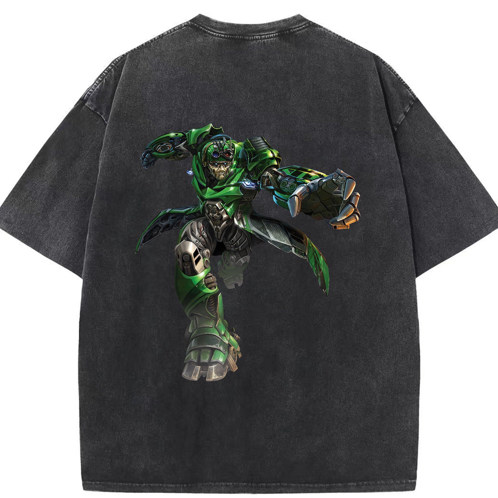 （画像用） Transformers トランスフォーマー 綿100% ヴィンテージ風 半袖Tシャツ（背面プリント）
