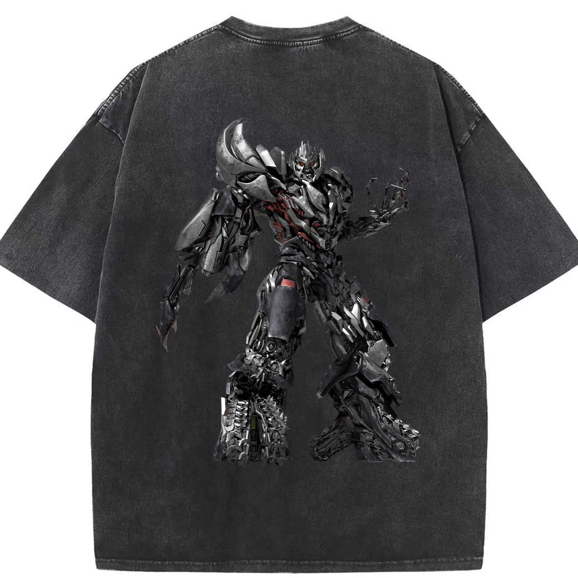 （画像用） Transformers トランスフォーマー 綿100% ヴィンテージ風 半袖Tシャツ（背面プリント）