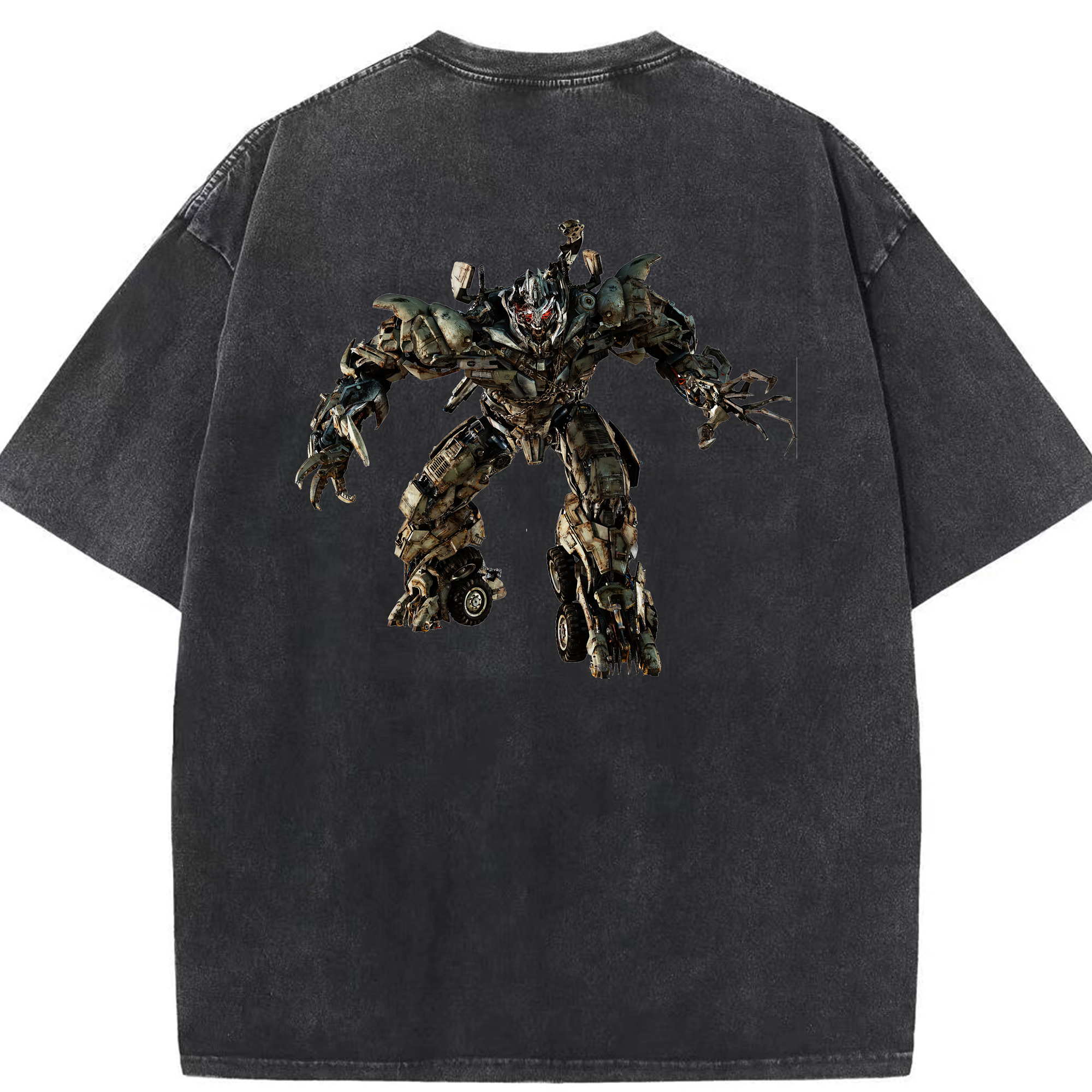 （画像用） Transformers トランスフォーマー 綿100% ヴィンテージ風 半袖Tシャツ（背面プリント）