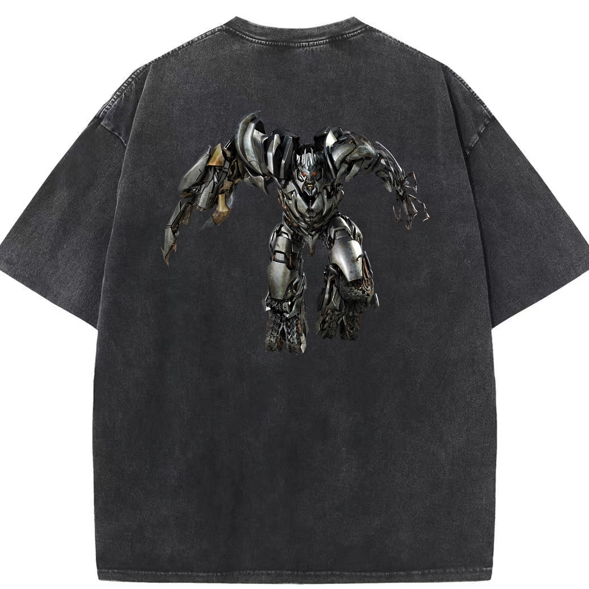 （画像用） Transformers トランスフォーマー 綿100% ヴィンテージ風 半袖Tシャツ（背面プリント）