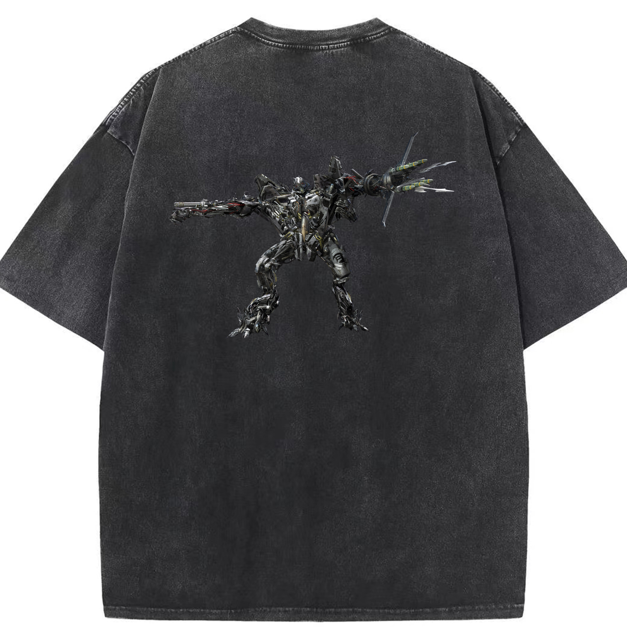 （画像用） Transformers トランスフォーマー 綿100% ヴィンテージ風 半袖Tシャツ（背面プリント）