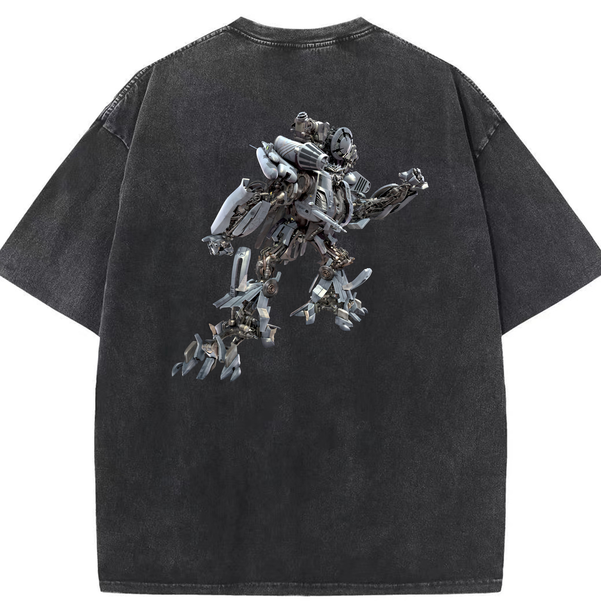 （画像用） Transformers トランスフォーマー 綿100% ヴィンテージ風 半袖Tシャツ（背面プリント）