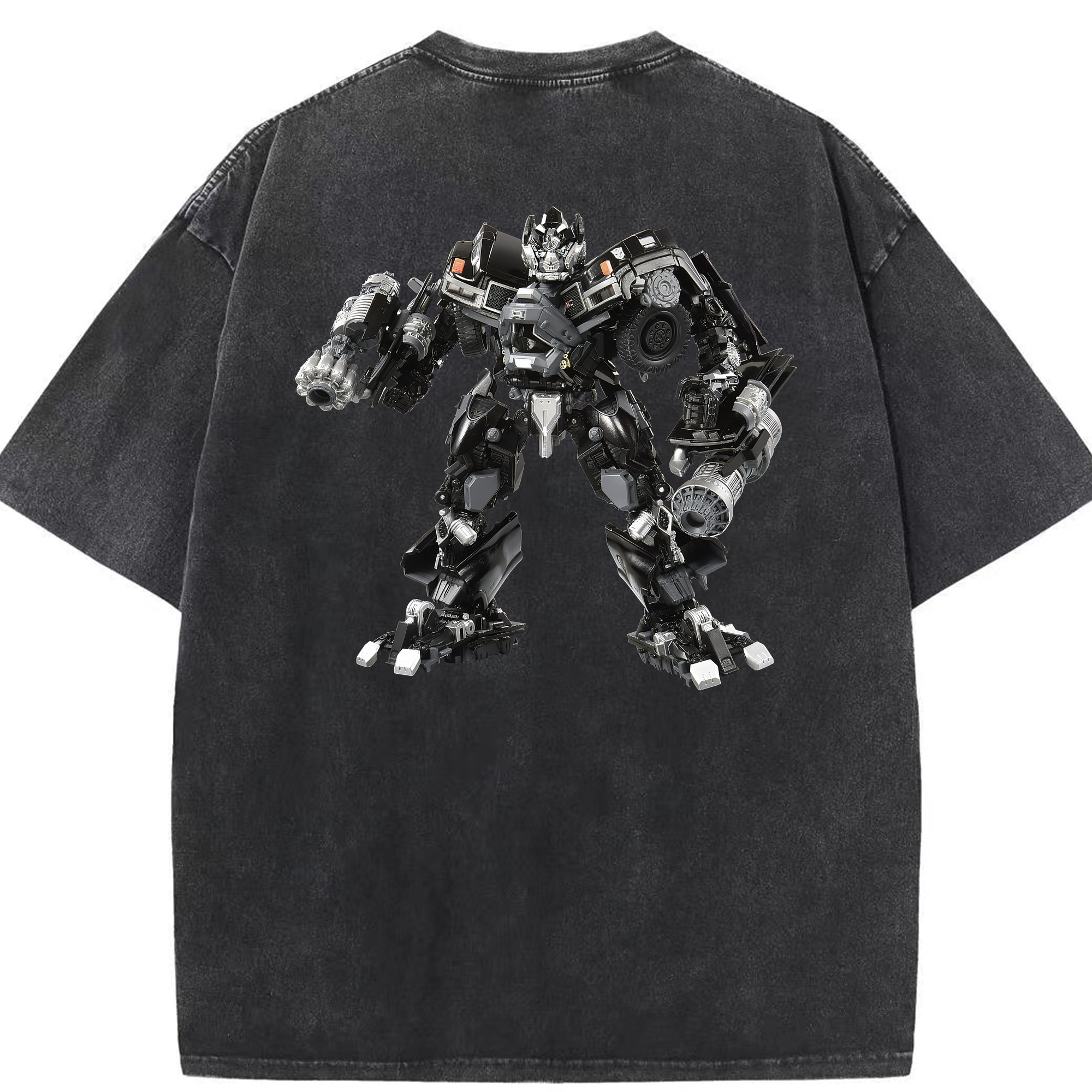 （画像用） Transformers トランスフォーマー 綿100% ヴィンテージ風 半袖Tシャツ（背面プリント）