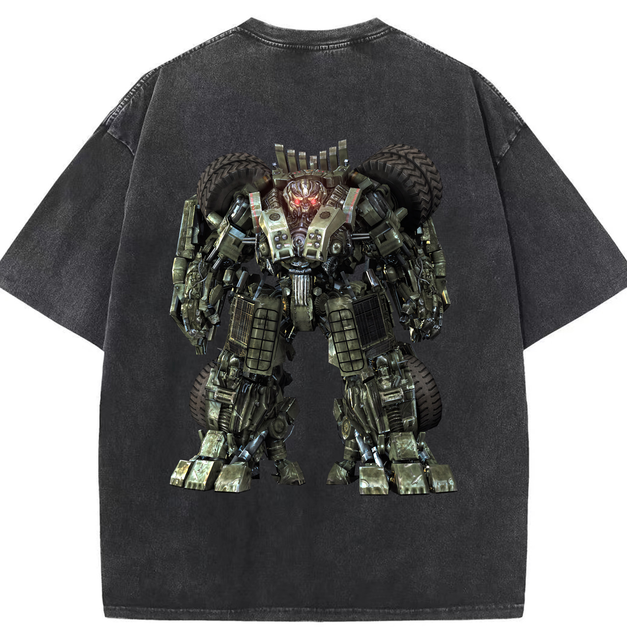 （画像用） Transformers トランスフォーマー 綿100% ヴィンテージ風 半袖Tシャツ（背面プリント）
