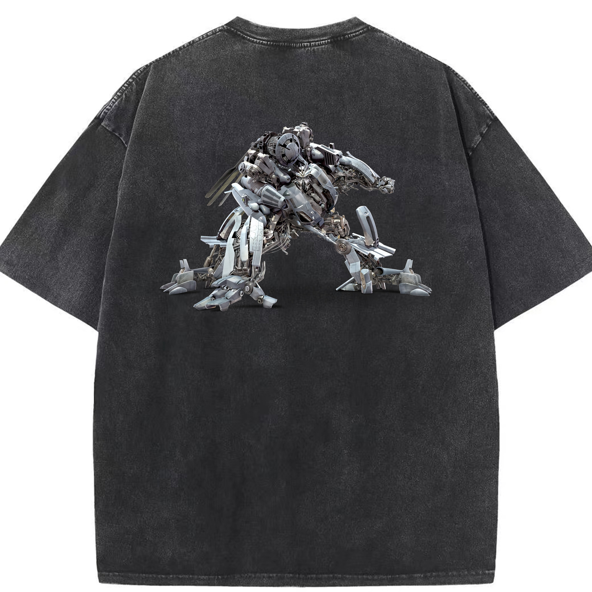 （画像用） Transformers トランスフォーマー 綿100% ヴィンテージ風 半袖Tシャツ（背面プリント）
