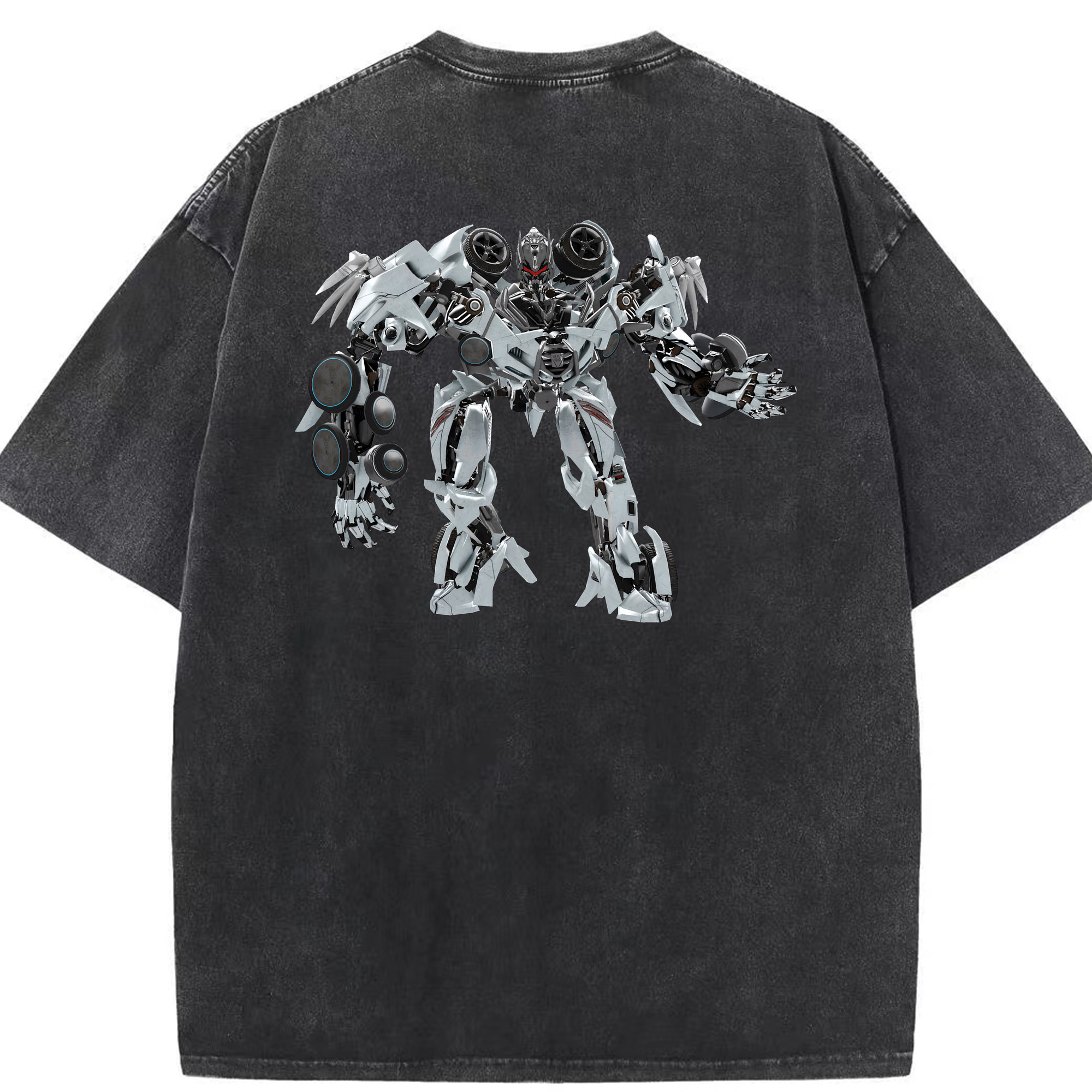 （画像用） Transformers トランスフォーマー 綿100% ヴィンテージ風 半袖Tシャツ（背面プリント）