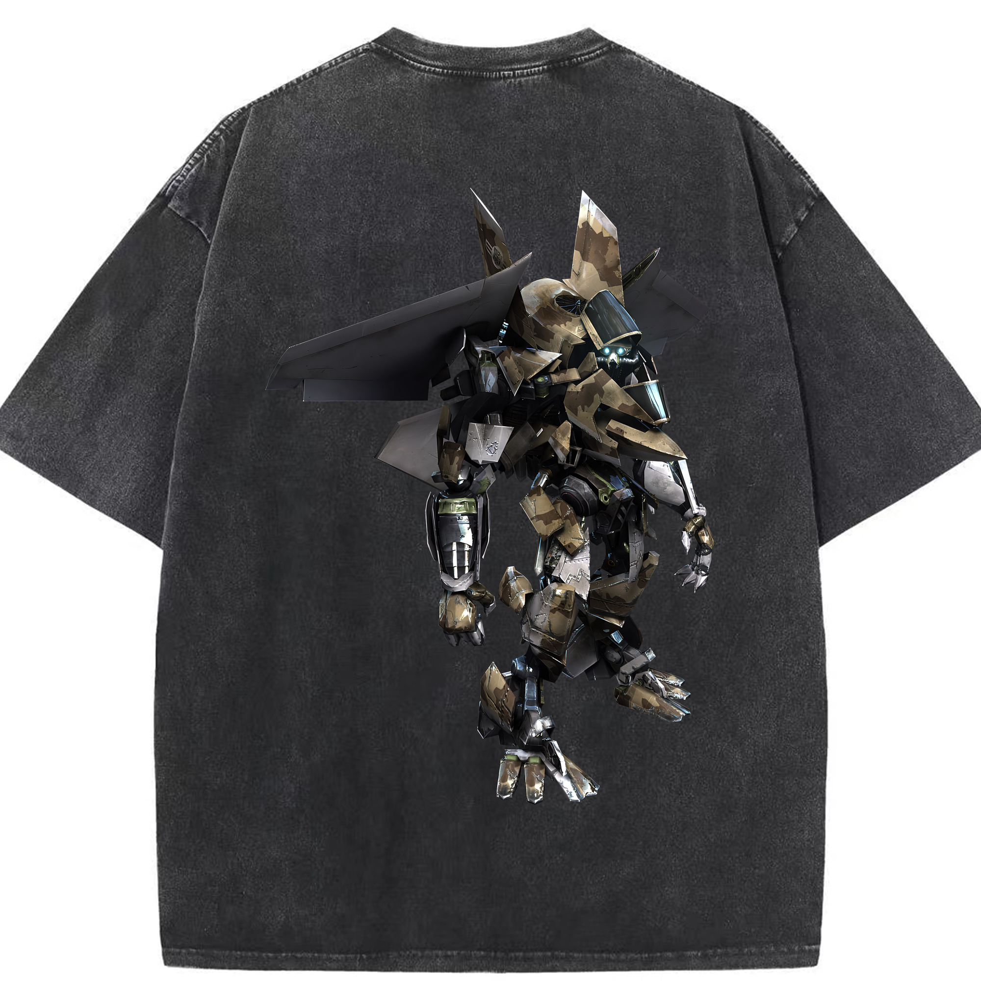 （画像用） Transformers トランスフォーマー 綿100% ヴィンテージ風 半袖Tシャツ（背面プリント）