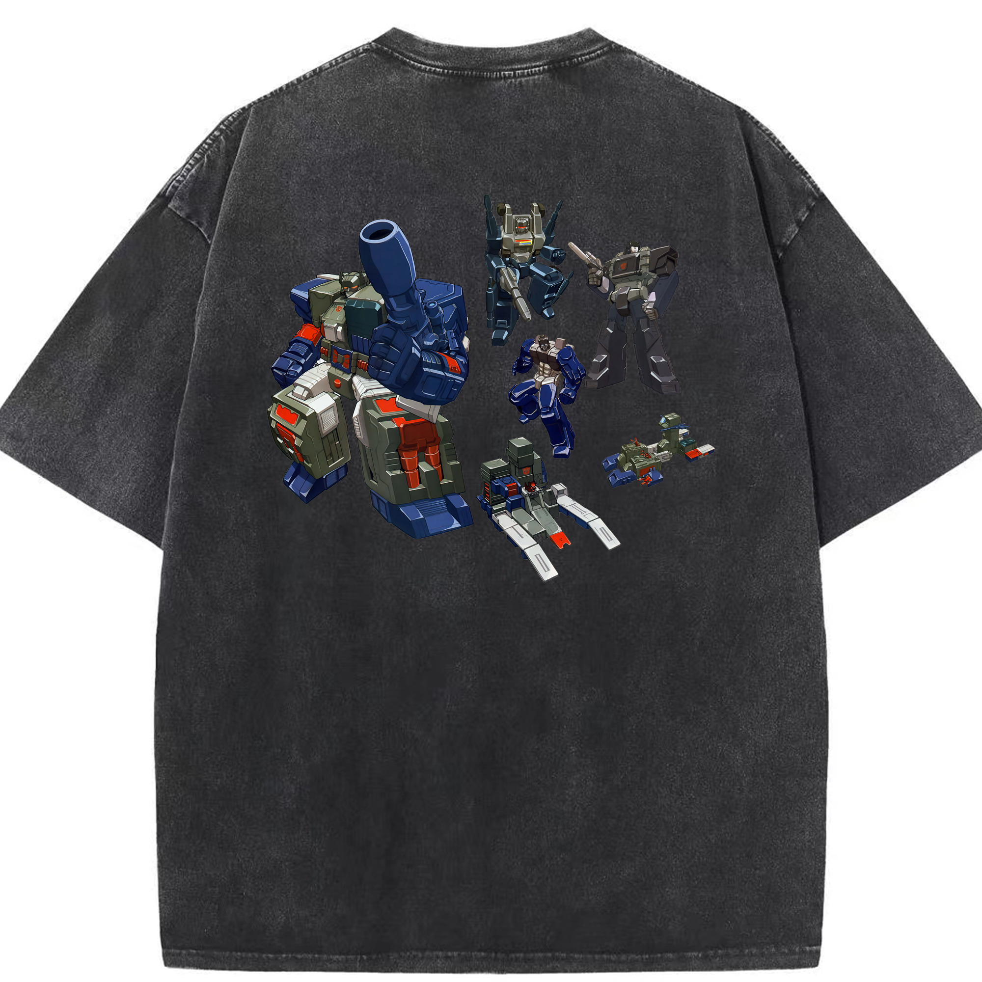 （画像用） Transformers トランスフォーマー 綿100% ヴィンテージ風 半袖Tシャツ（背面プリント）