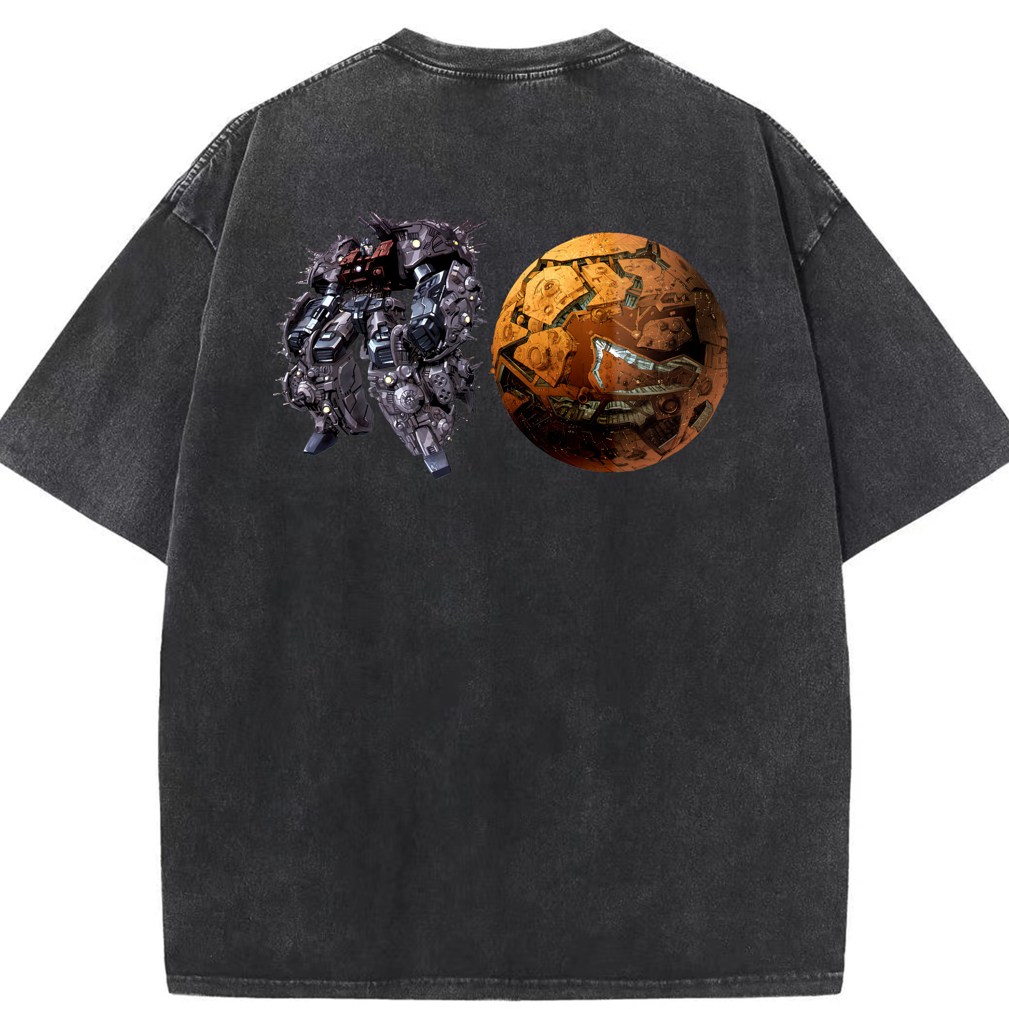（画像用） Transformers トランスフォーマー 綿100% ヴィンテージ風 半袖Tシャツ（背面プリント）