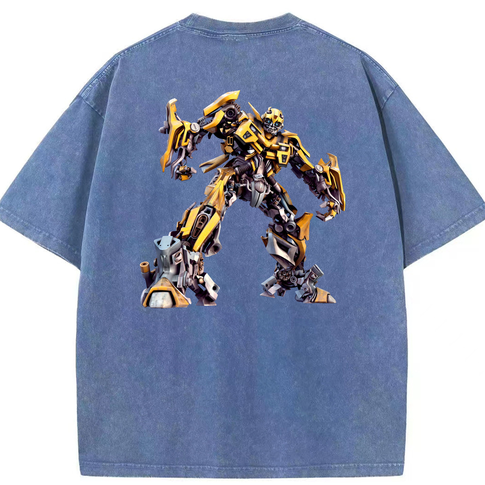 （画像用） Transformers トランスフォーマー 綿100% ヴィンテージ風 半袖Tシャツ（背面プリント）