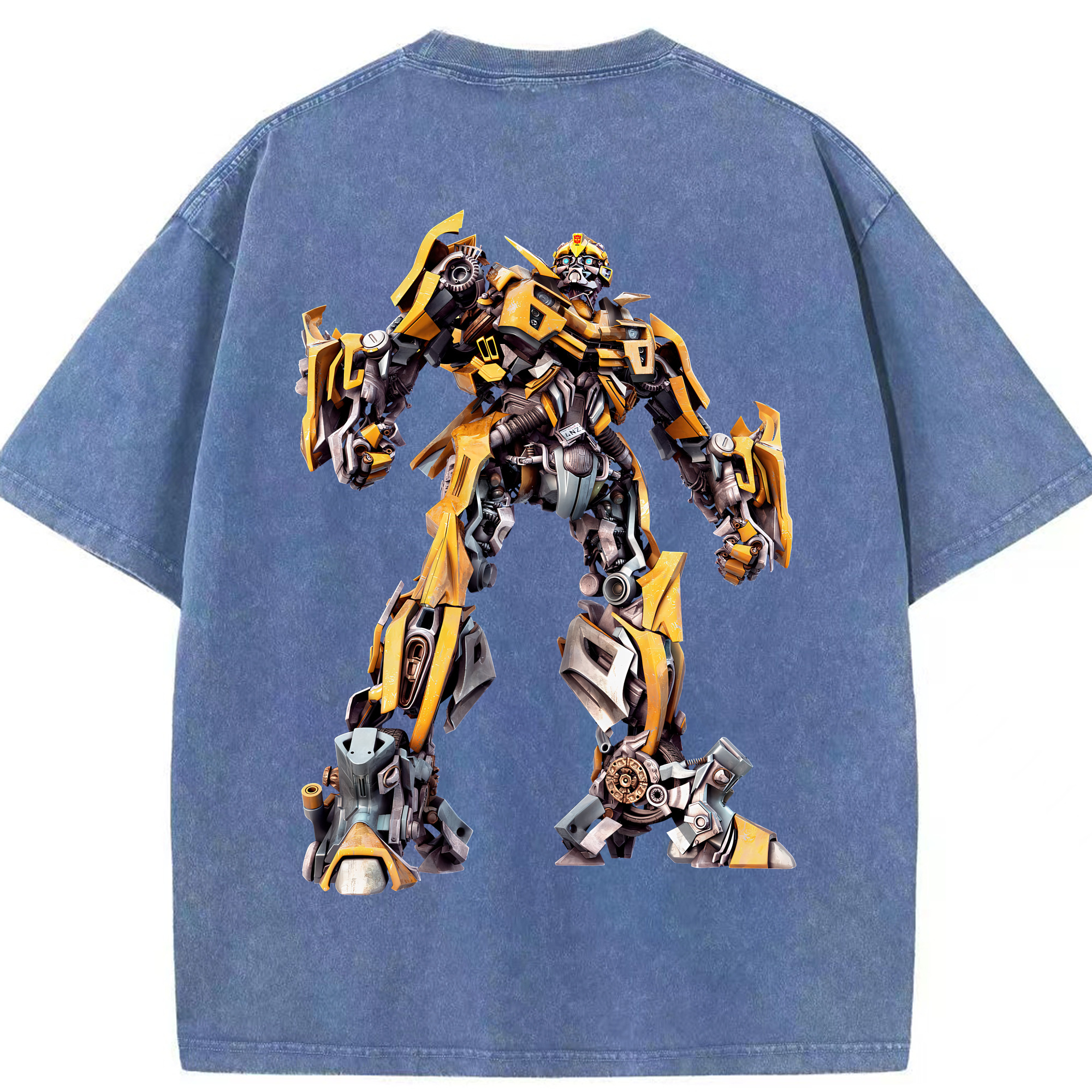 （画像用） Transformers トランスフォーマー 綿100% ヴィンテージ風 半袖Tシャツ（背面プリント）